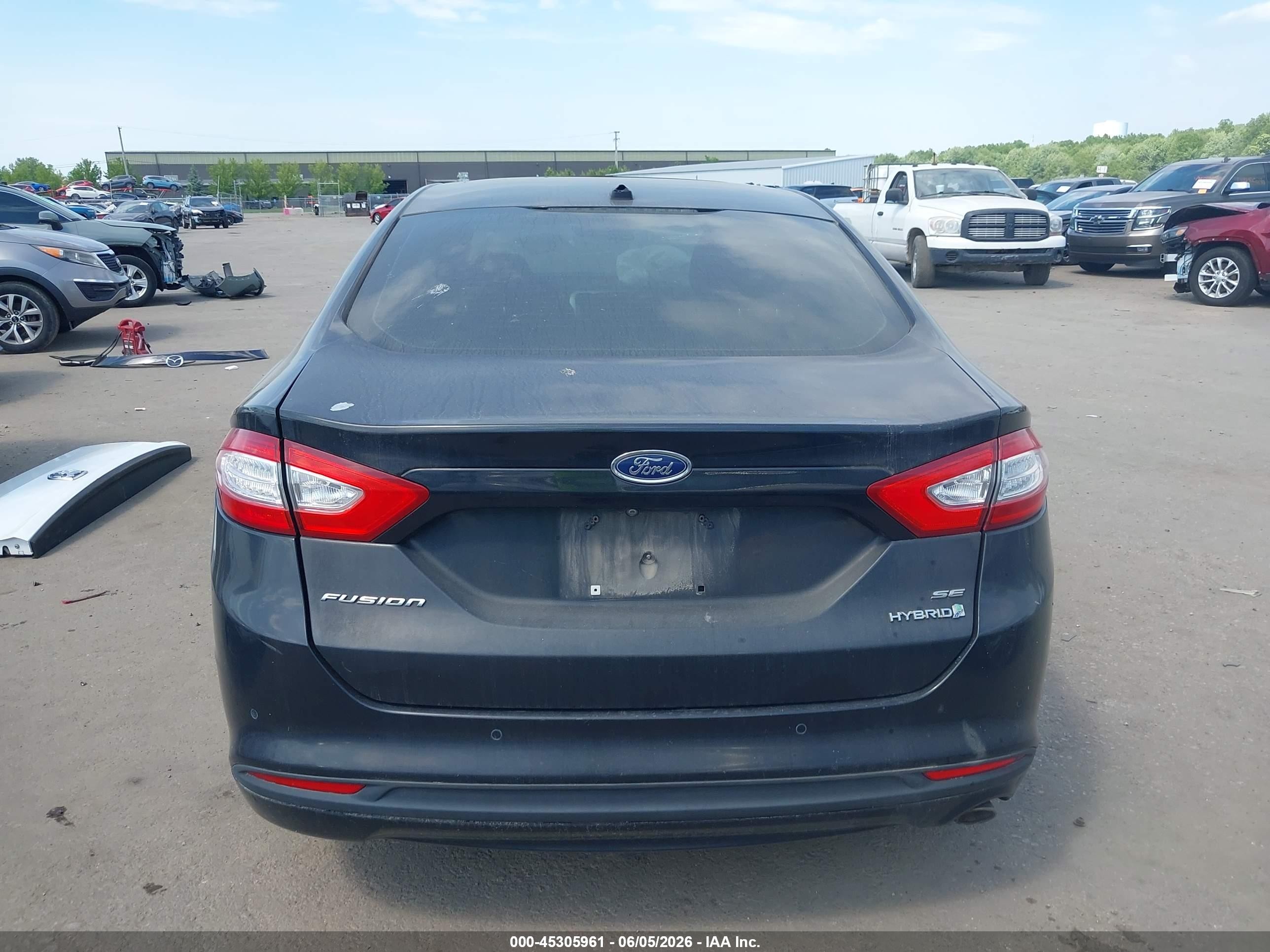 2015 Ford Fusion Hybrid Se Black vin: 3FA6P0LU9FR149378