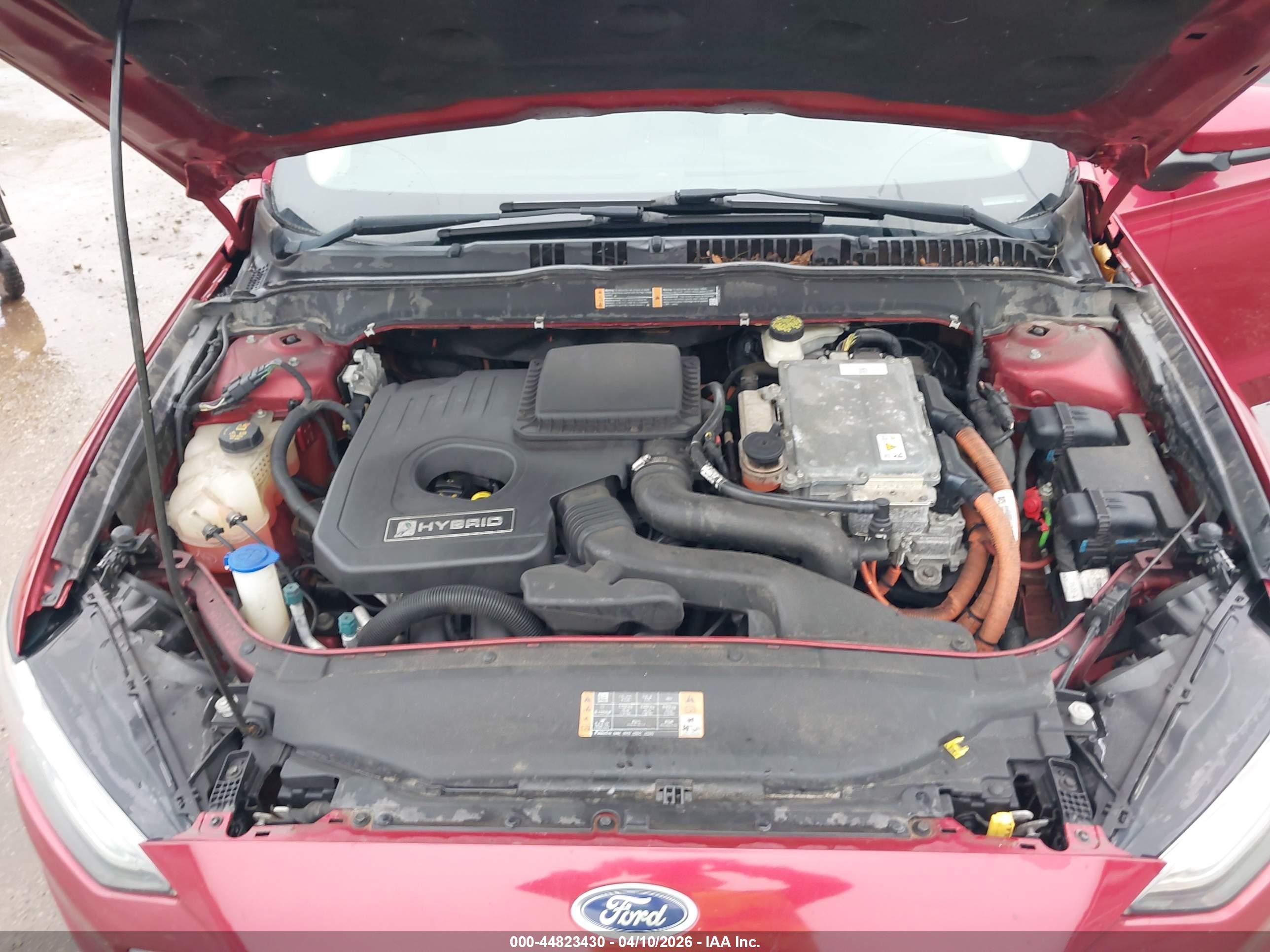 2017 Ford Fusion Hybrid Se Red vin: 3FA6P0LU9HR278305
