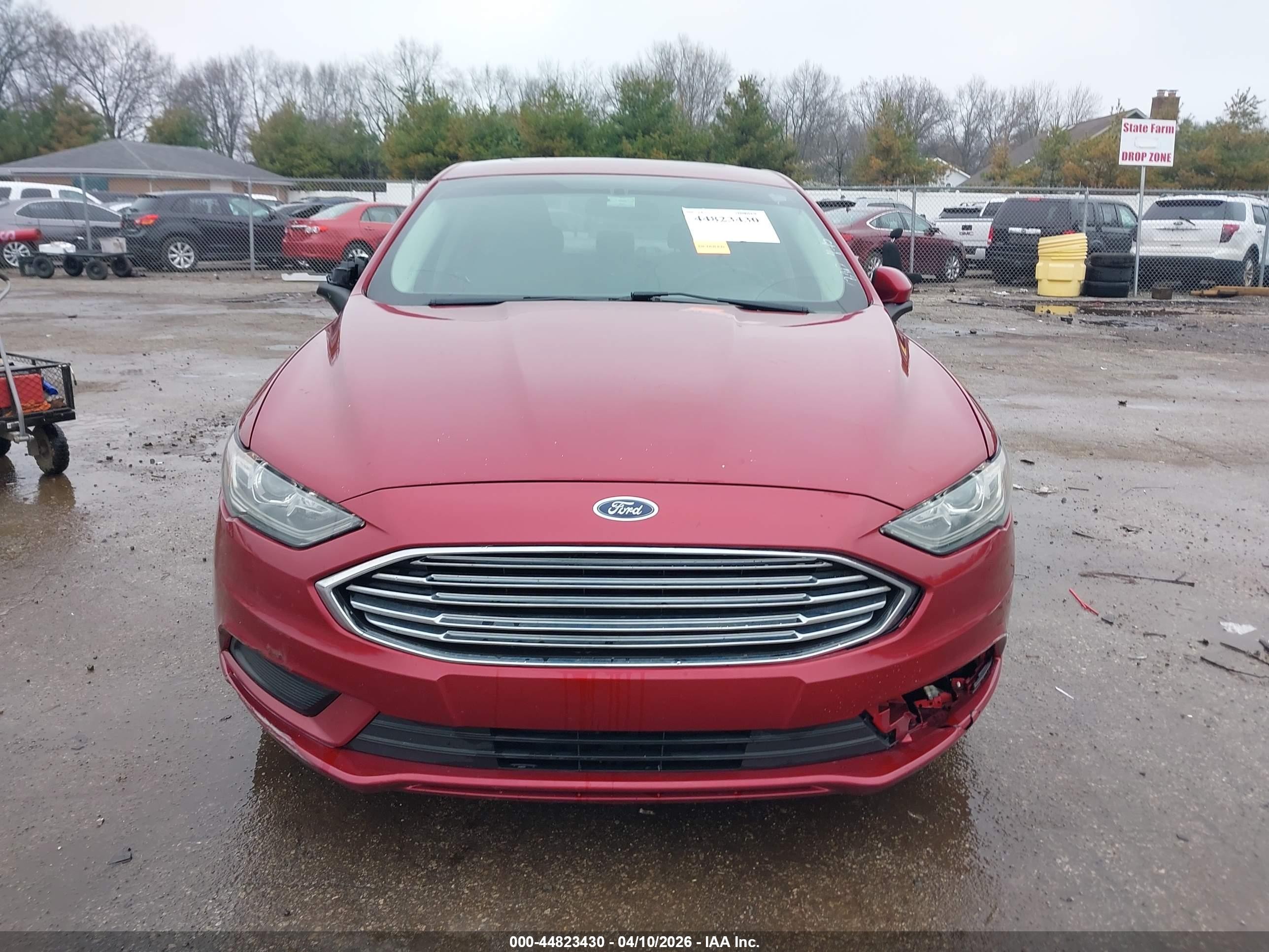 2017 Ford Fusion Hybrid Se Red vin: 3FA6P0LU9HR278305