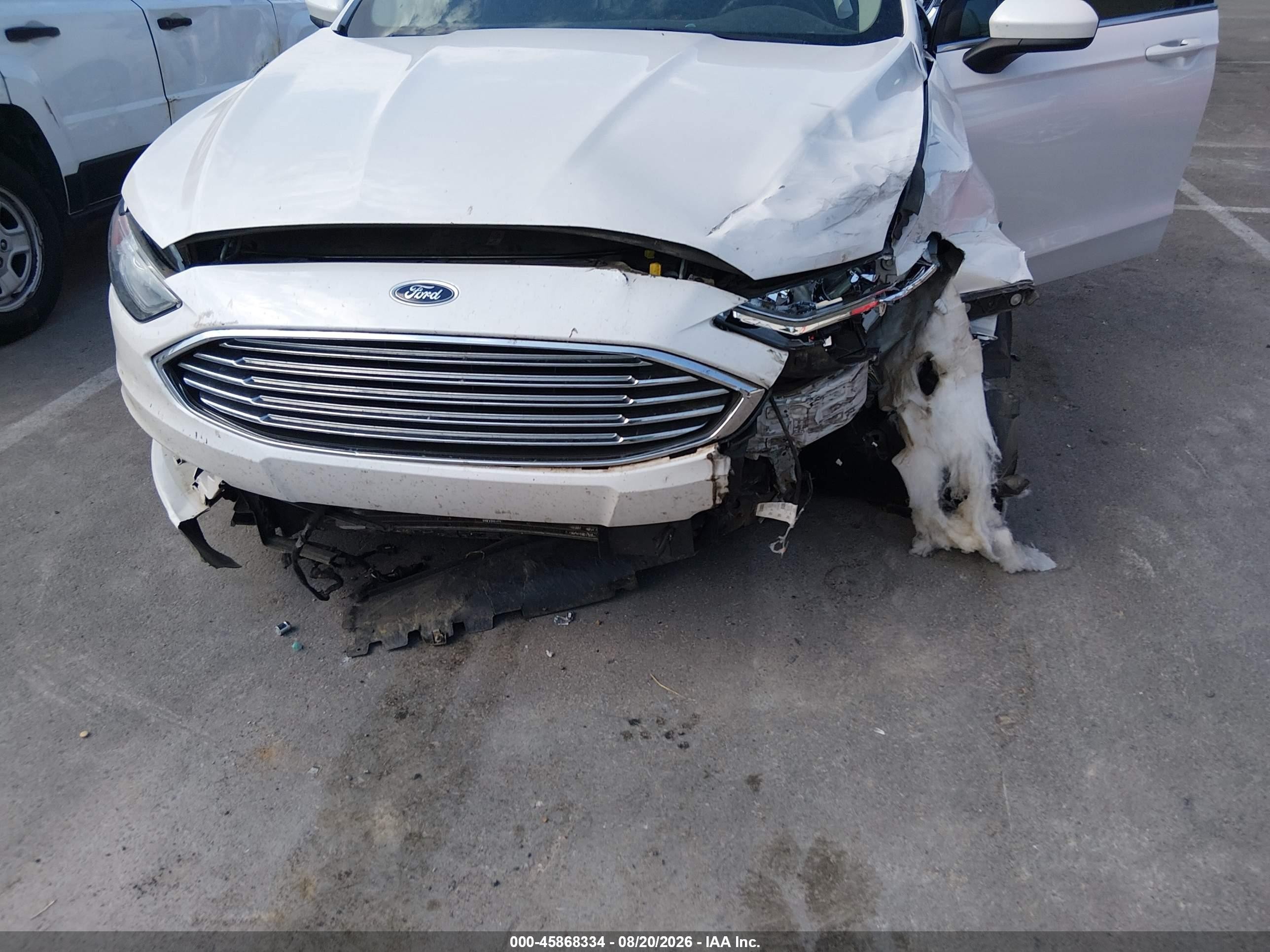 2018 Ford Fusion Hybrid Se White vin: 3FA6P0LU9JR164925