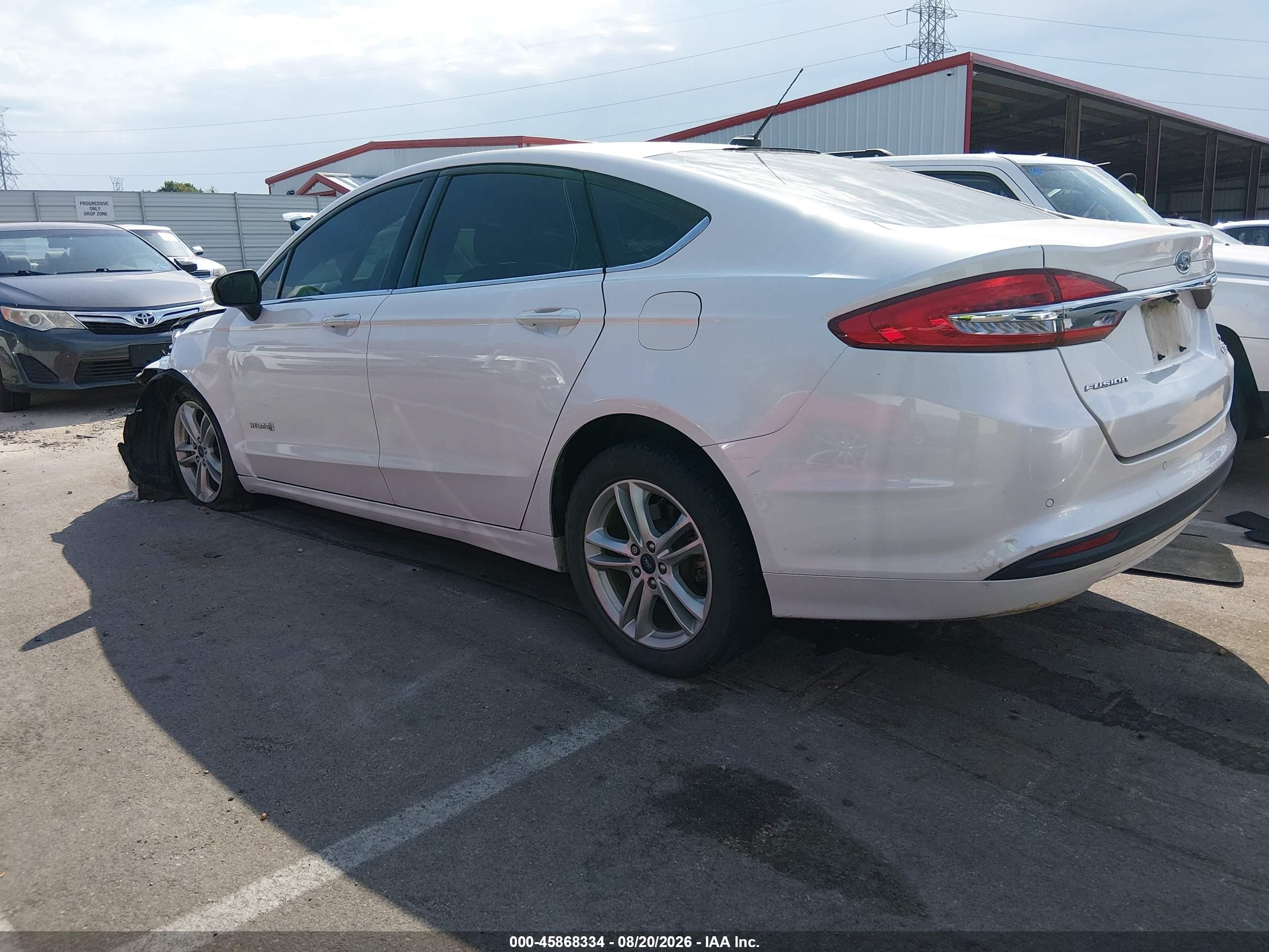 2018 Ford Fusion Hybrid Se White vin: 3FA6P0LU9JR164925