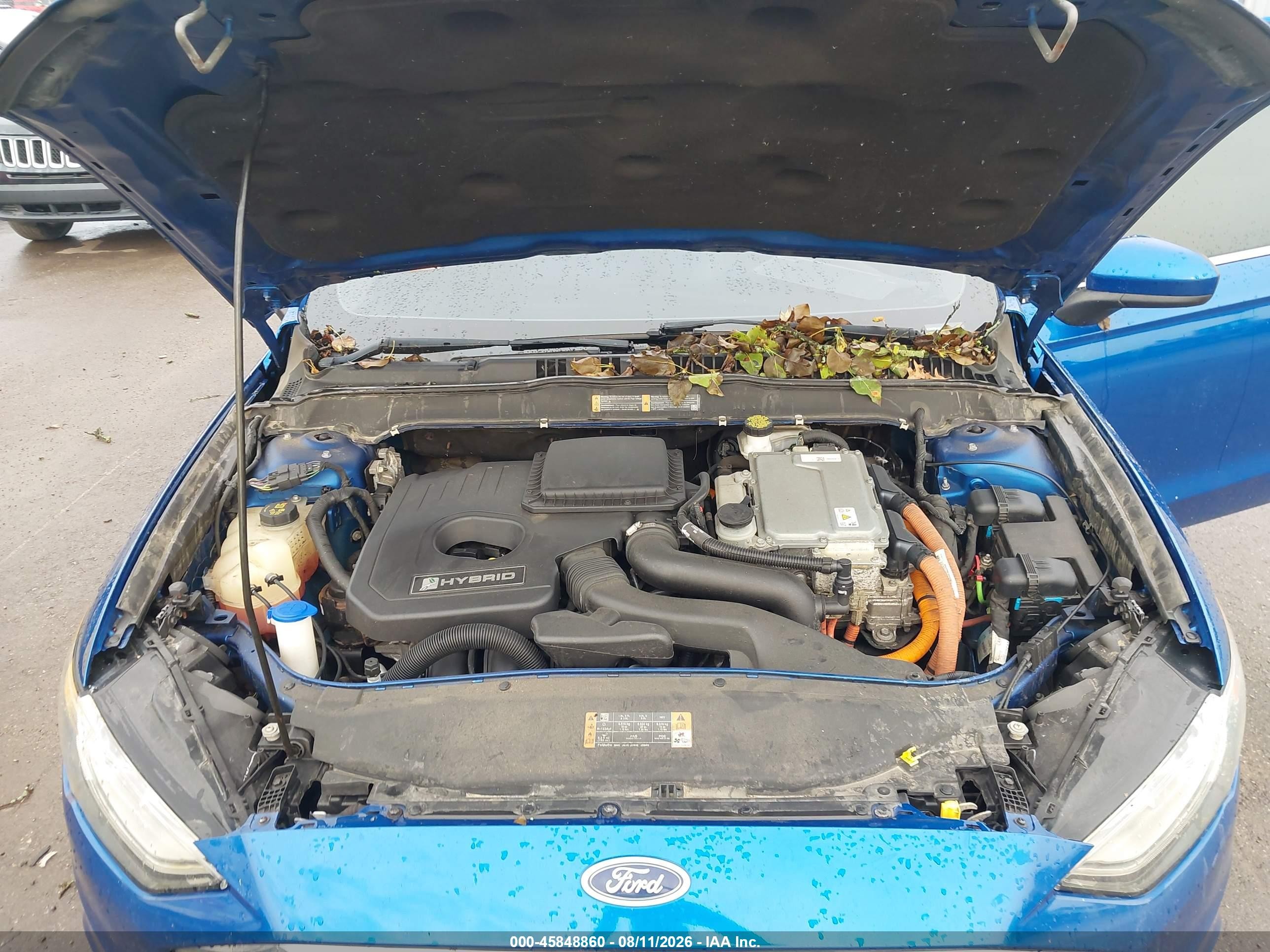 2018 Ford Fusion Hybrid Se Blue vin: 3FA6P0LU9JR234133