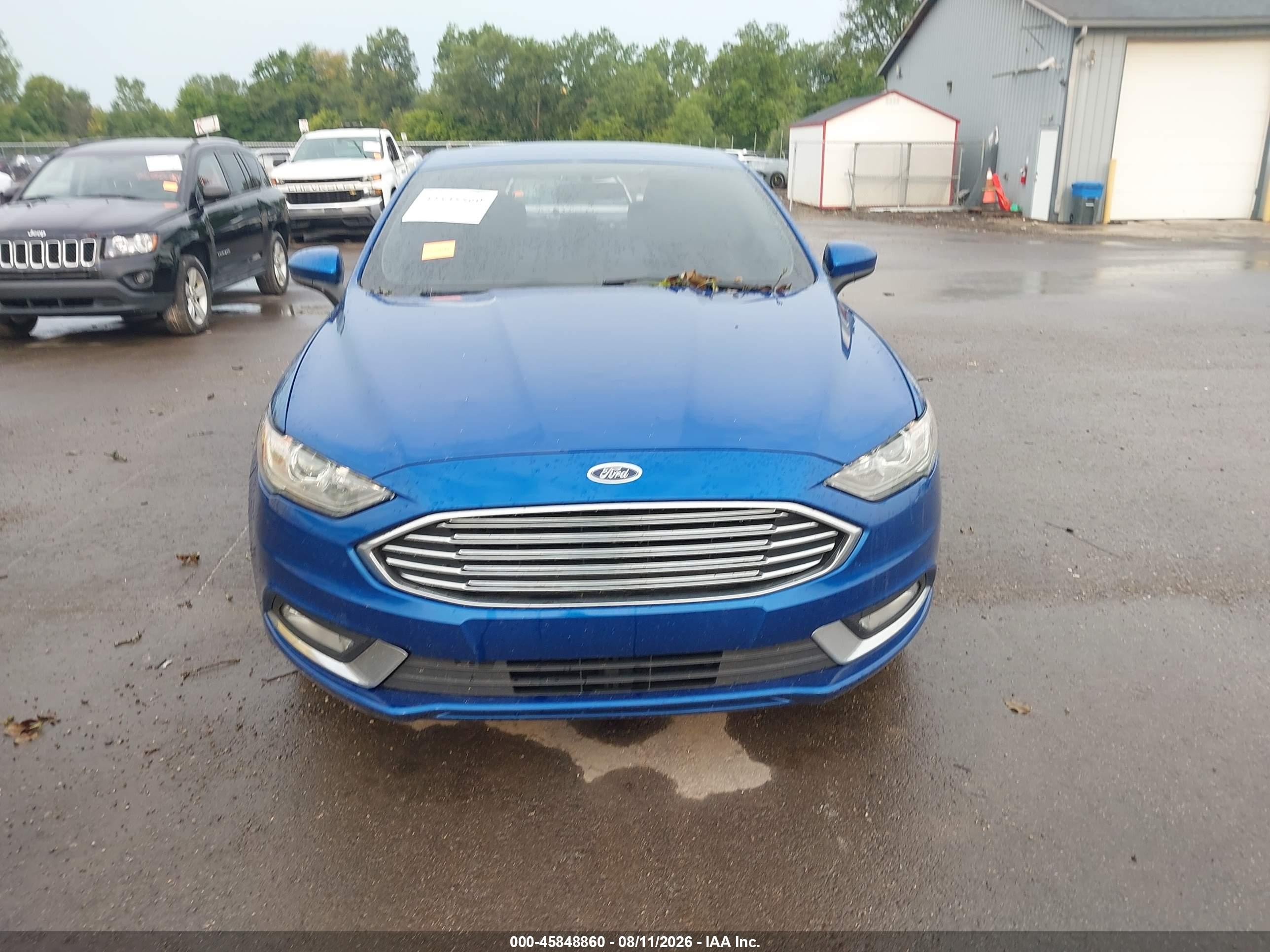 2018 Ford Fusion Hybrid Se Blue vin: 3FA6P0LU9JR234133
