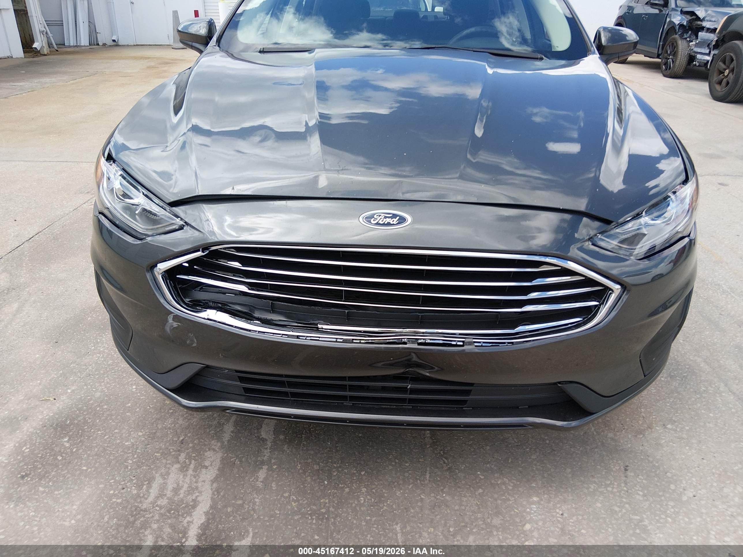2019 Ford Fusion Hybrid Se Gray vin: 3FA6P0LU9KR105424