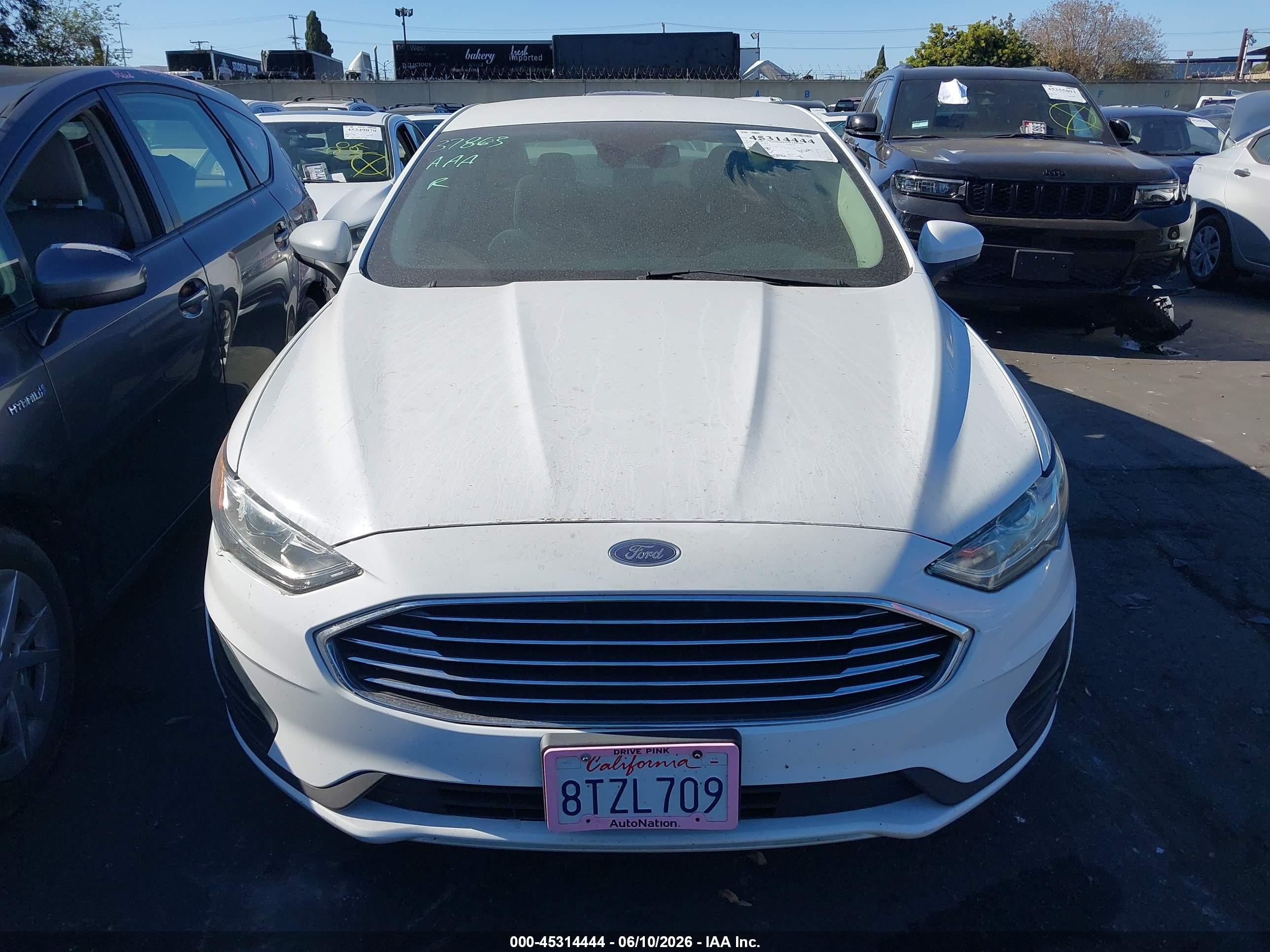 2020 Ford Fusion Hybrid Se White vin: 3FA6P0LU9LR127182