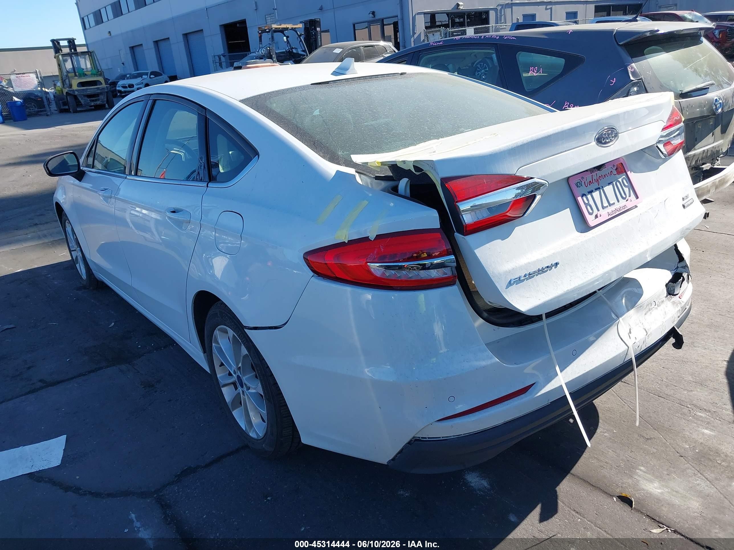 2020 Ford Fusion Hybrid Se White vin: 3FA6P0LU9LR127182