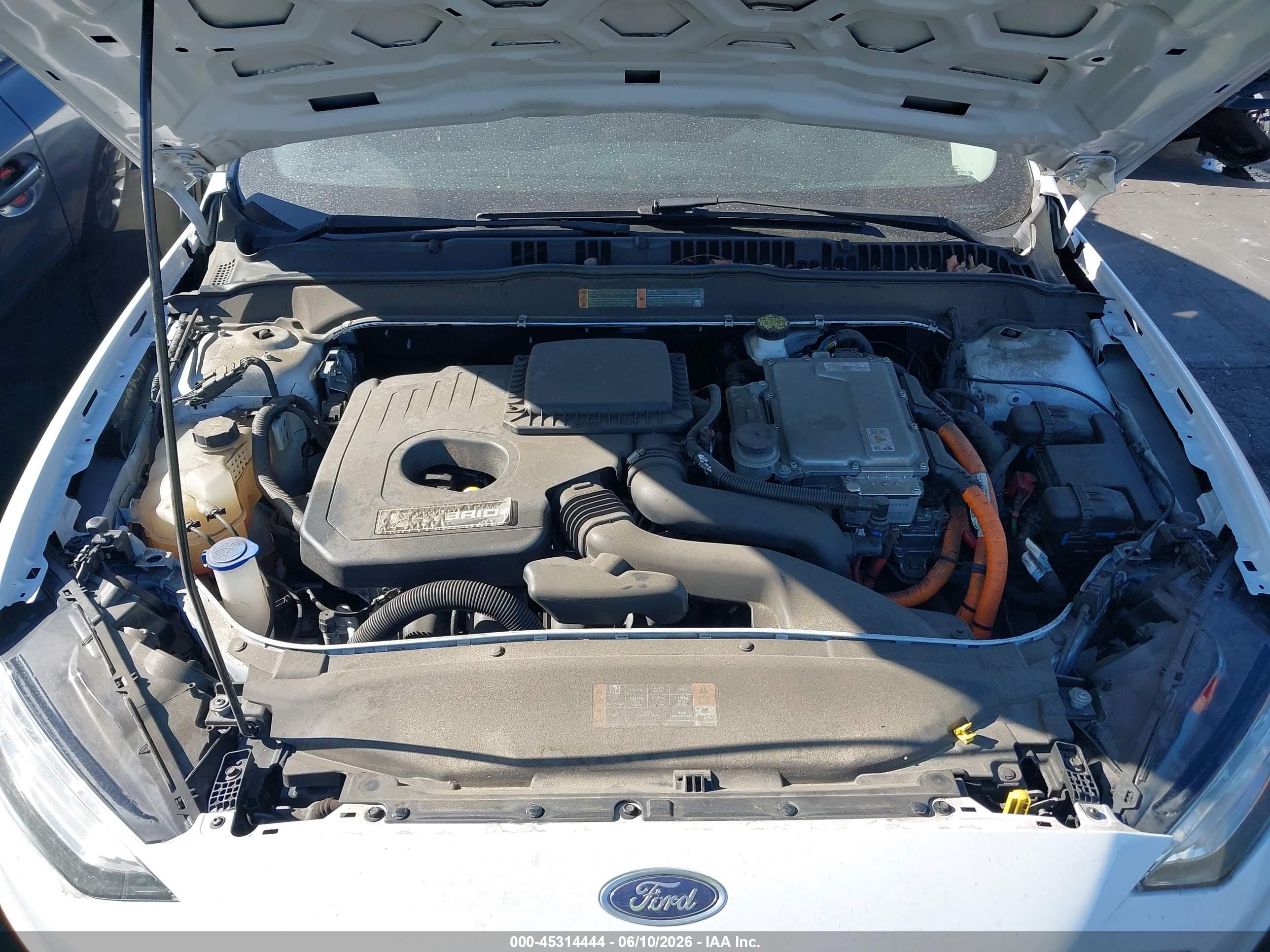 2020 Ford Fusion Hybrid Se White vin: 3FA6P0LU9LR127182