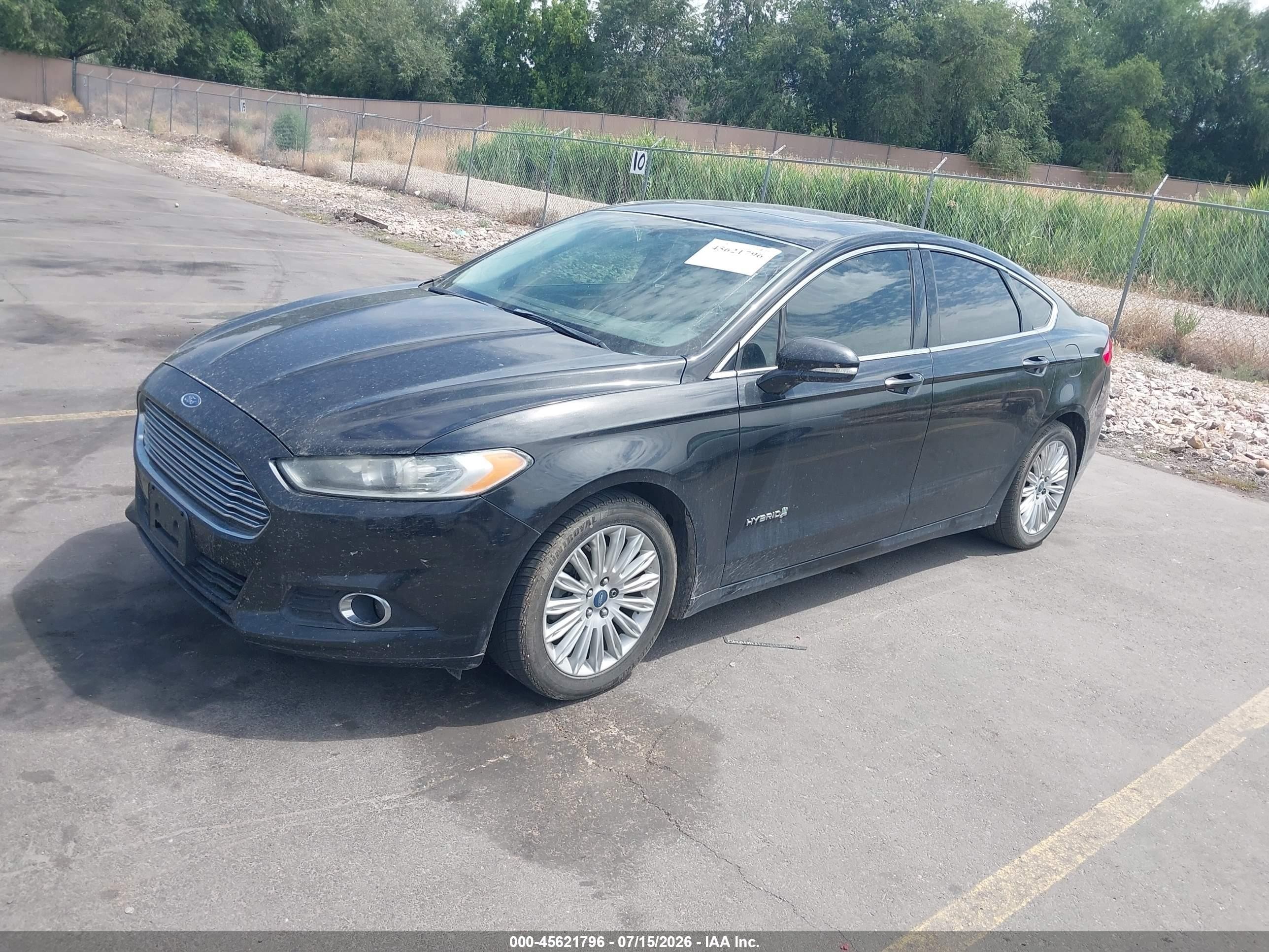 2013 Ford Fusion Hybrid Se Black vin: 3FA6P0LUXDR157163