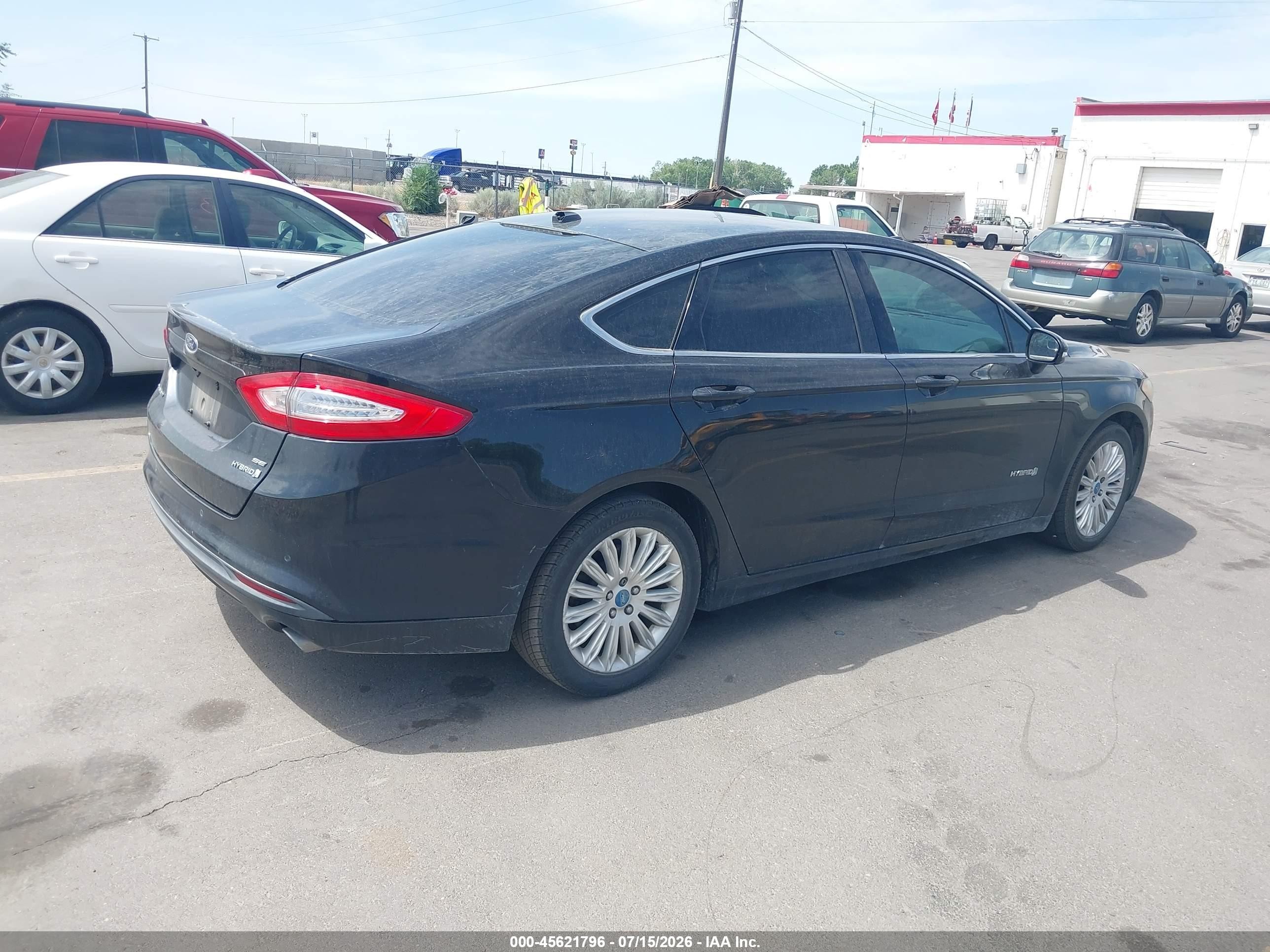 2013 Ford Fusion Hybrid Se Black vin: 3FA6P0LUXDR157163