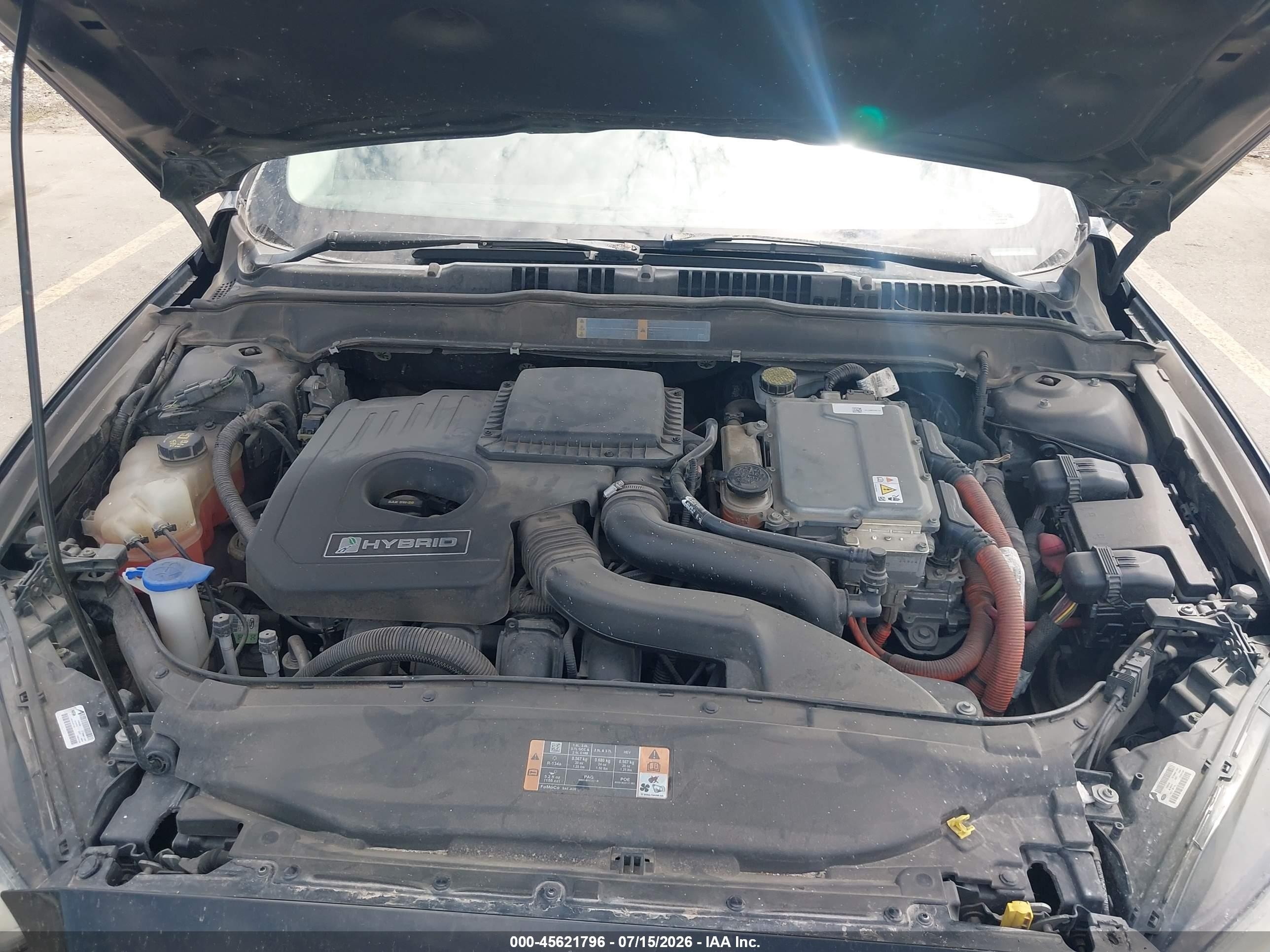 2013 Ford Fusion Hybrid Se Black vin: 3FA6P0LUXDR157163