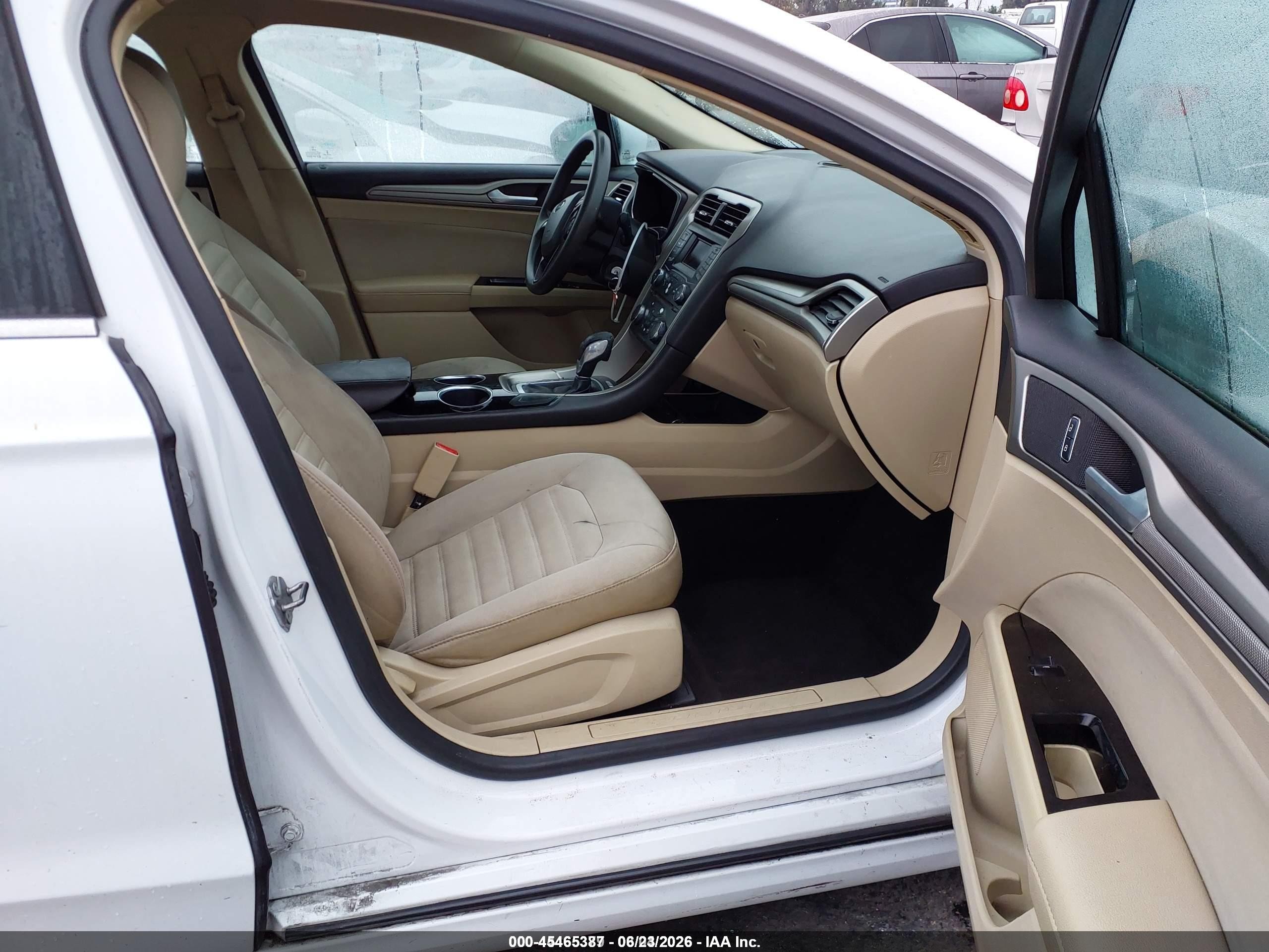2013 Ford Fusion Hybrid Se White vin: 3FA6P0LUXDR174352