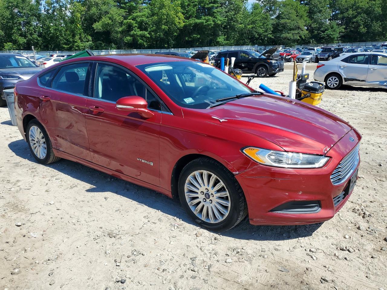 2013 Ford Fusion Se Hybrid Красный vin: 3FA6P0LUXDR175033