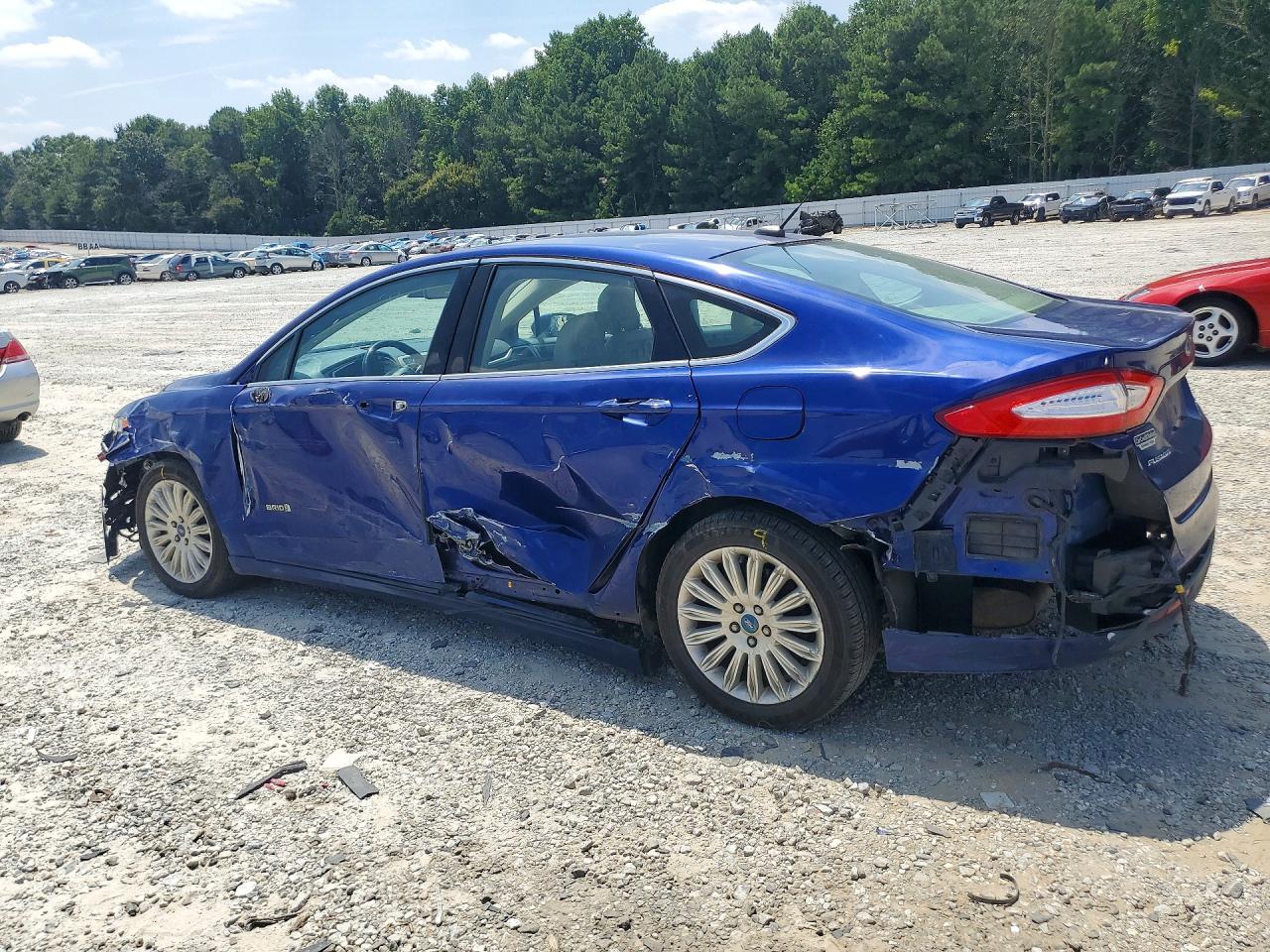 2013 Ford Fusion Se Hybrid Blue vin: 3FA6P0LUXDR175050