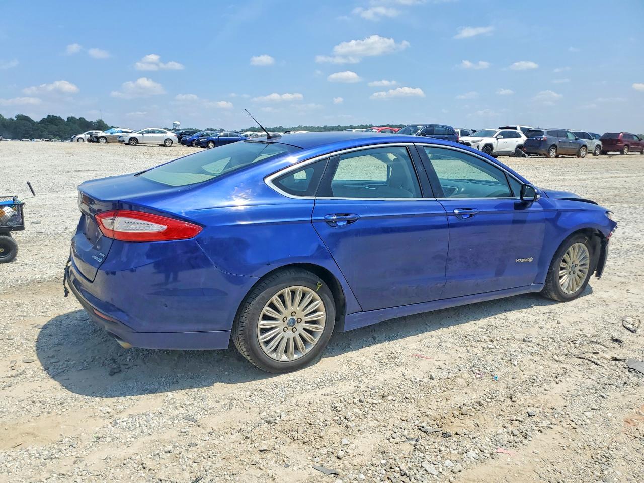 2013 Ford Fusion Se Hybrid Blue vin: 3FA6P0LUXDR175050