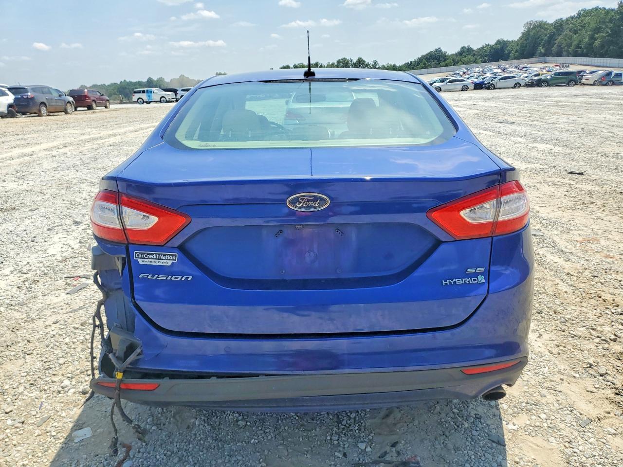 2013 Ford Fusion Se Hybrid Blue vin: 3FA6P0LUXDR175050