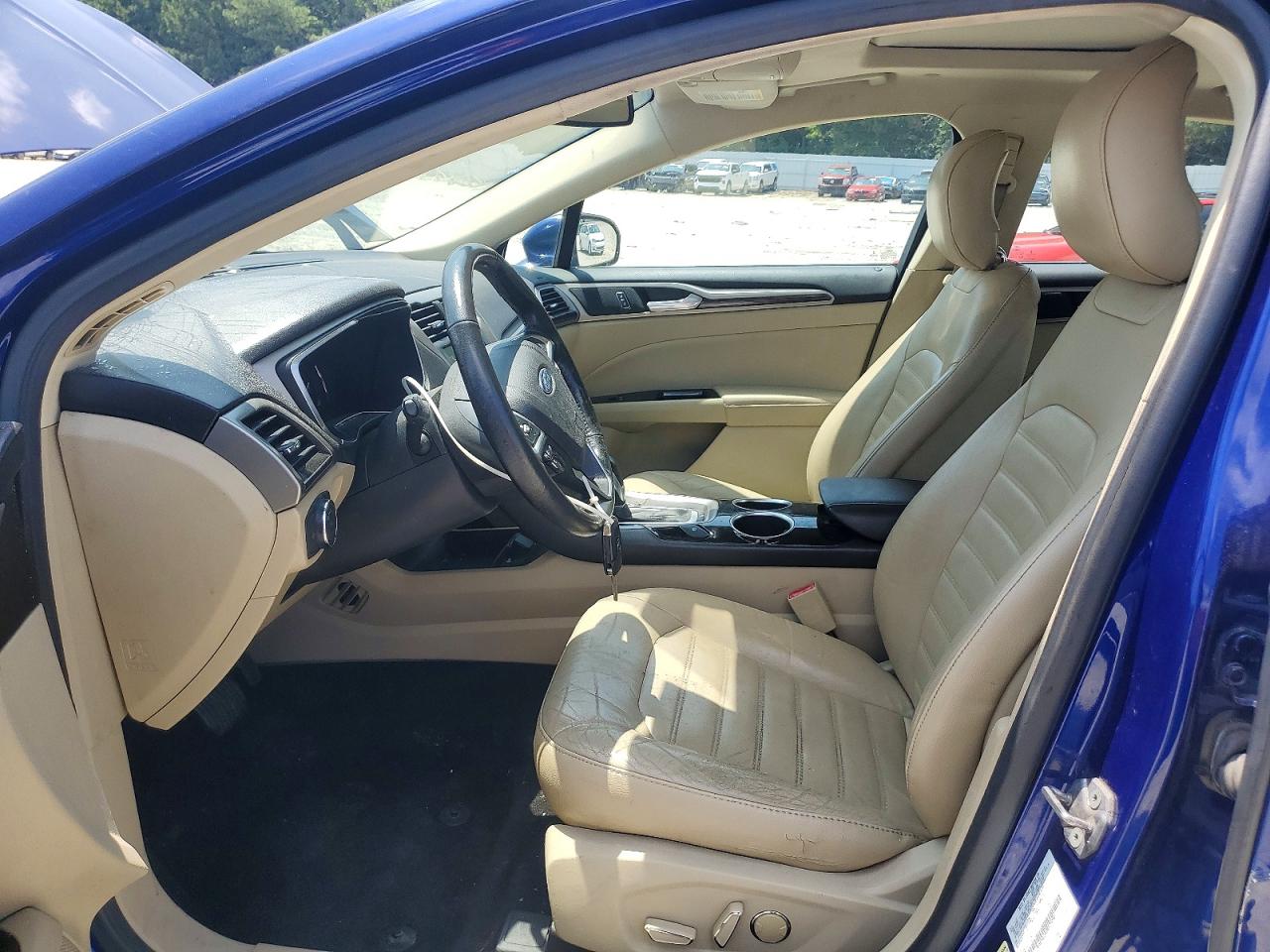 2013 Ford Fusion Se Hybrid Blue vin: 3FA6P0LUXDR175050