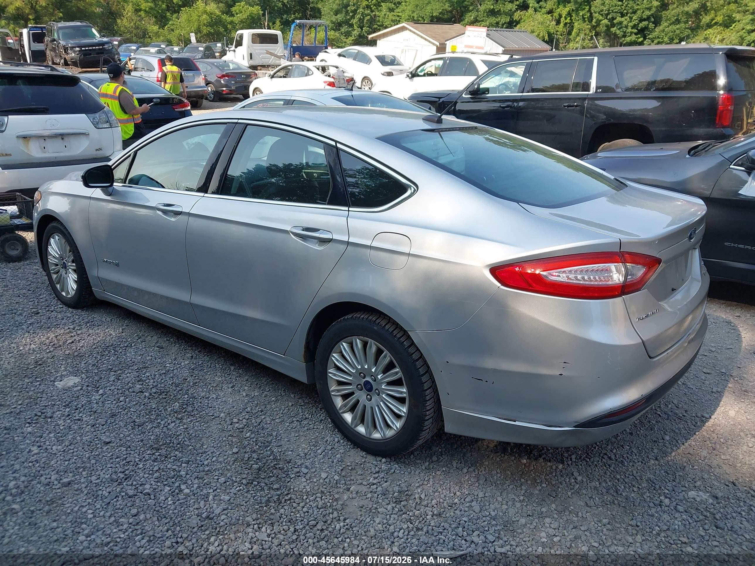 2013 Ford Fusion Hybrid Se Silver vin: 3FA6P0LUXDR223341