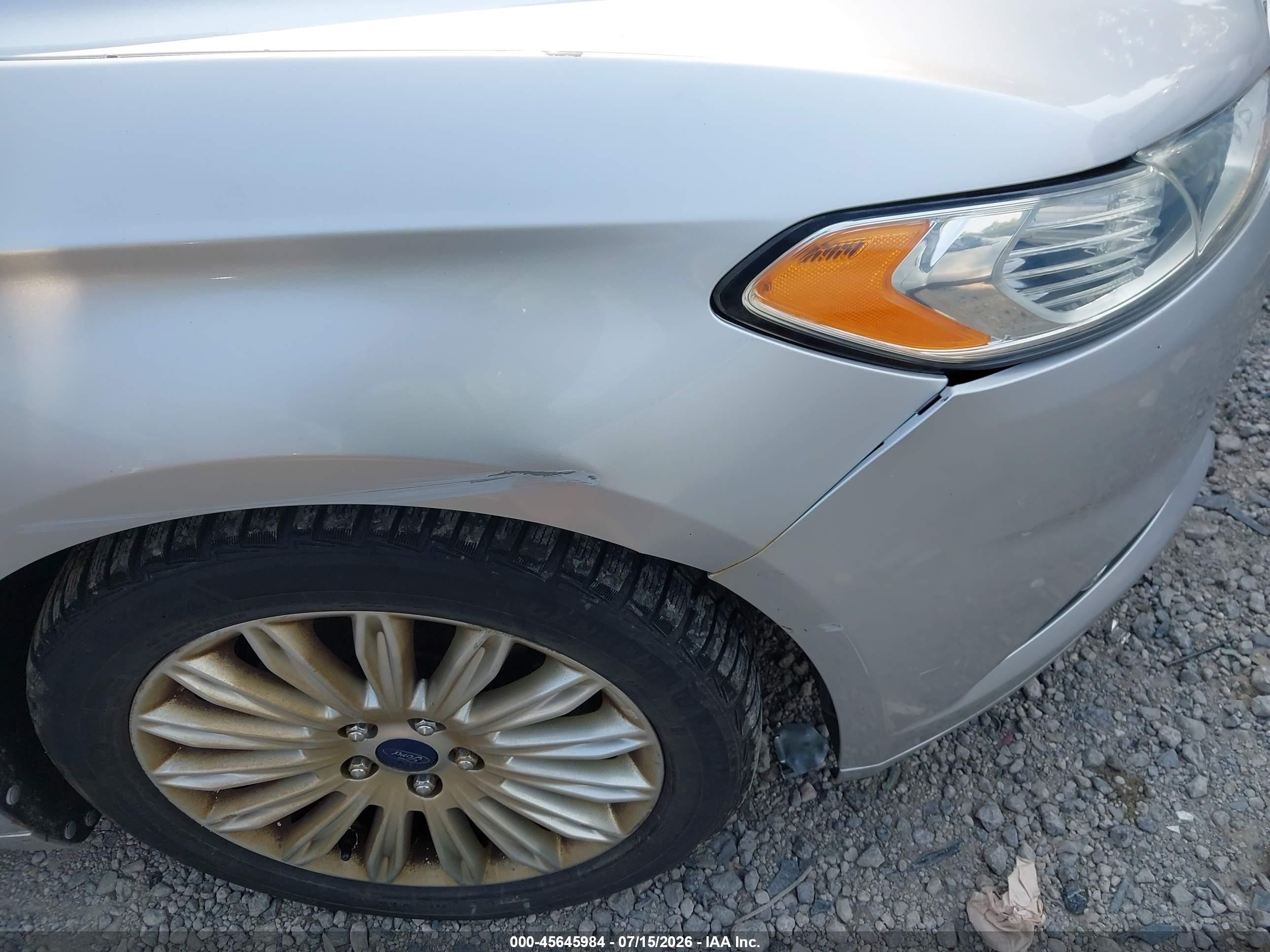2013 Ford Fusion Hybrid Se Silver vin: 3FA6P0LUXDR223341