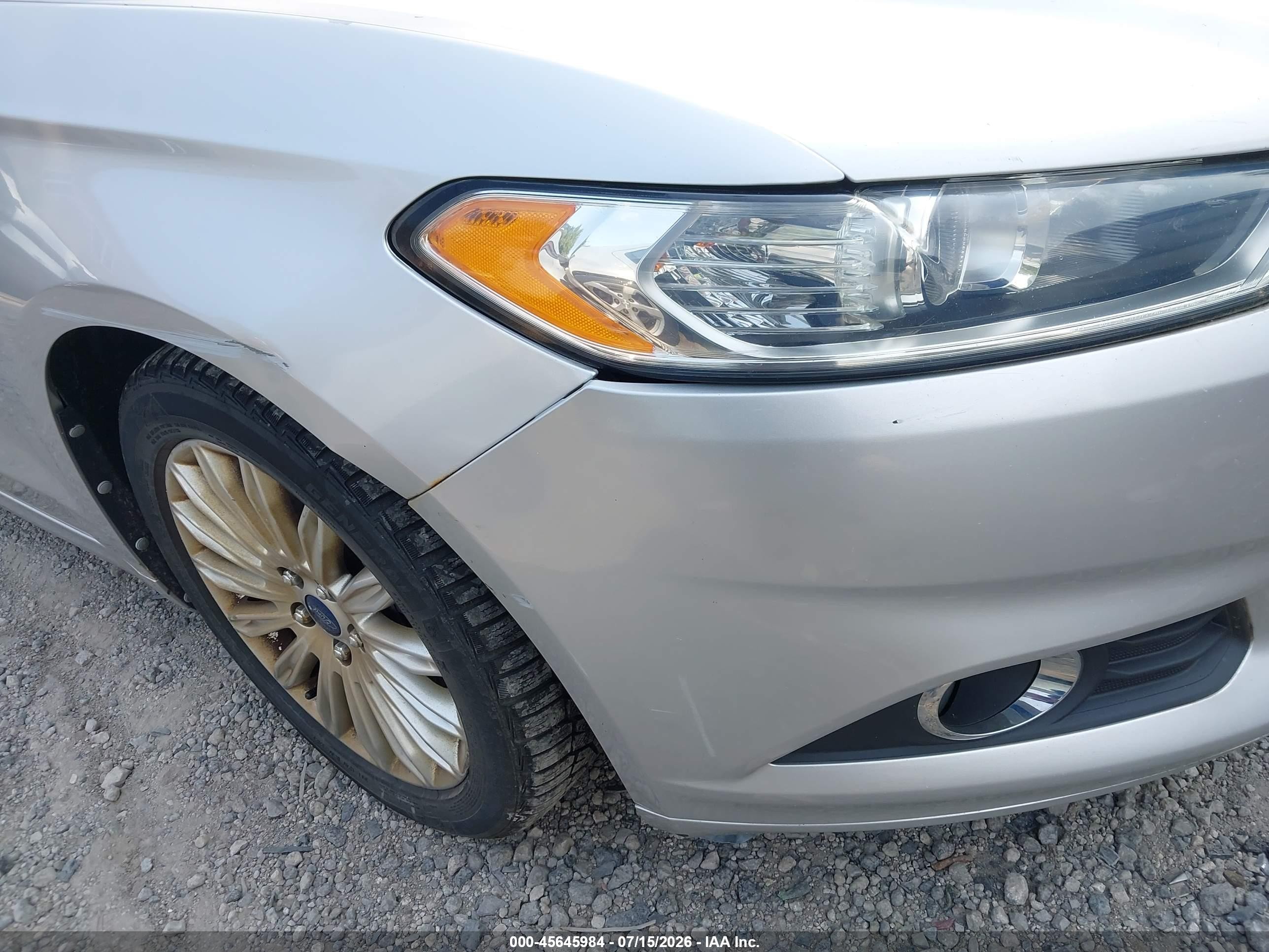 2013 Ford Fusion Hybrid Se Silver vin: 3FA6P0LUXDR223341