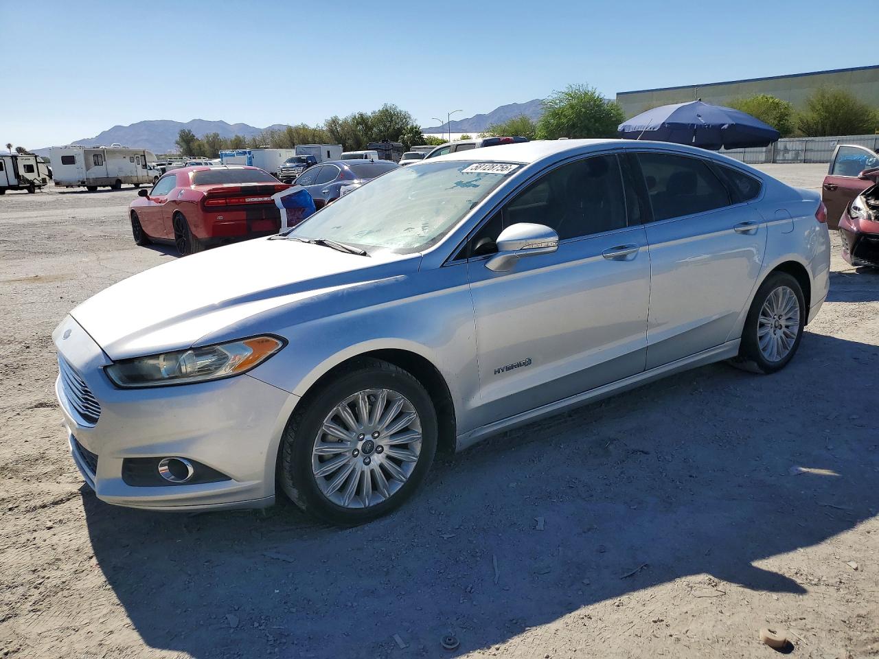 2013 Ford Fusion Se Hybrid Silver vin: 3FA6P0LUXDR243542