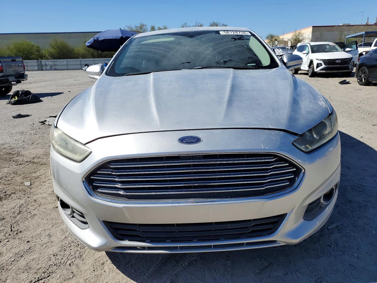 2013 Ford Fusion Se Hybrid Silver vin: 3FA6P0LUXDR243542