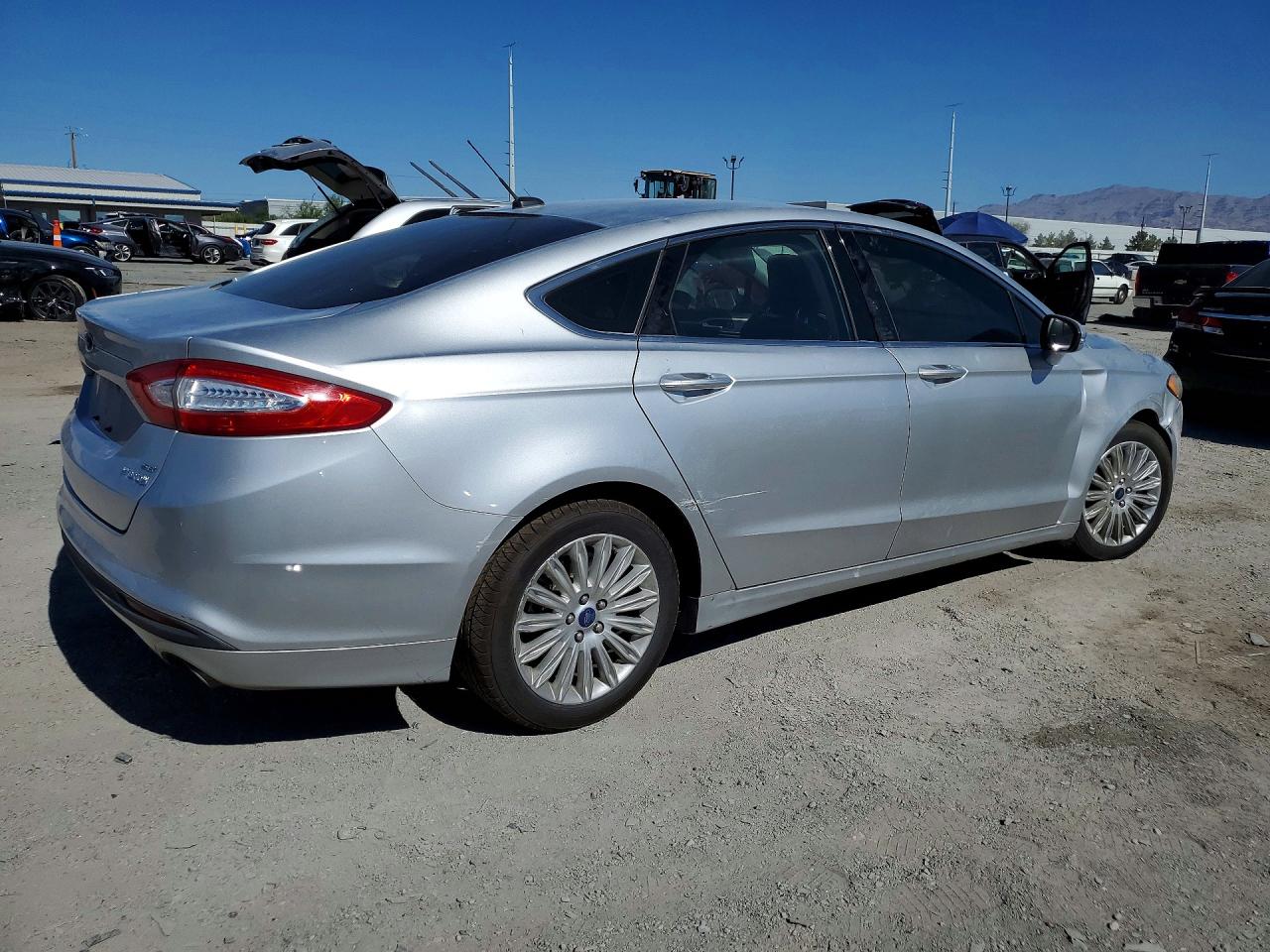 2013 Ford Fusion Se Hybrid Silver vin: 3FA6P0LUXDR243542