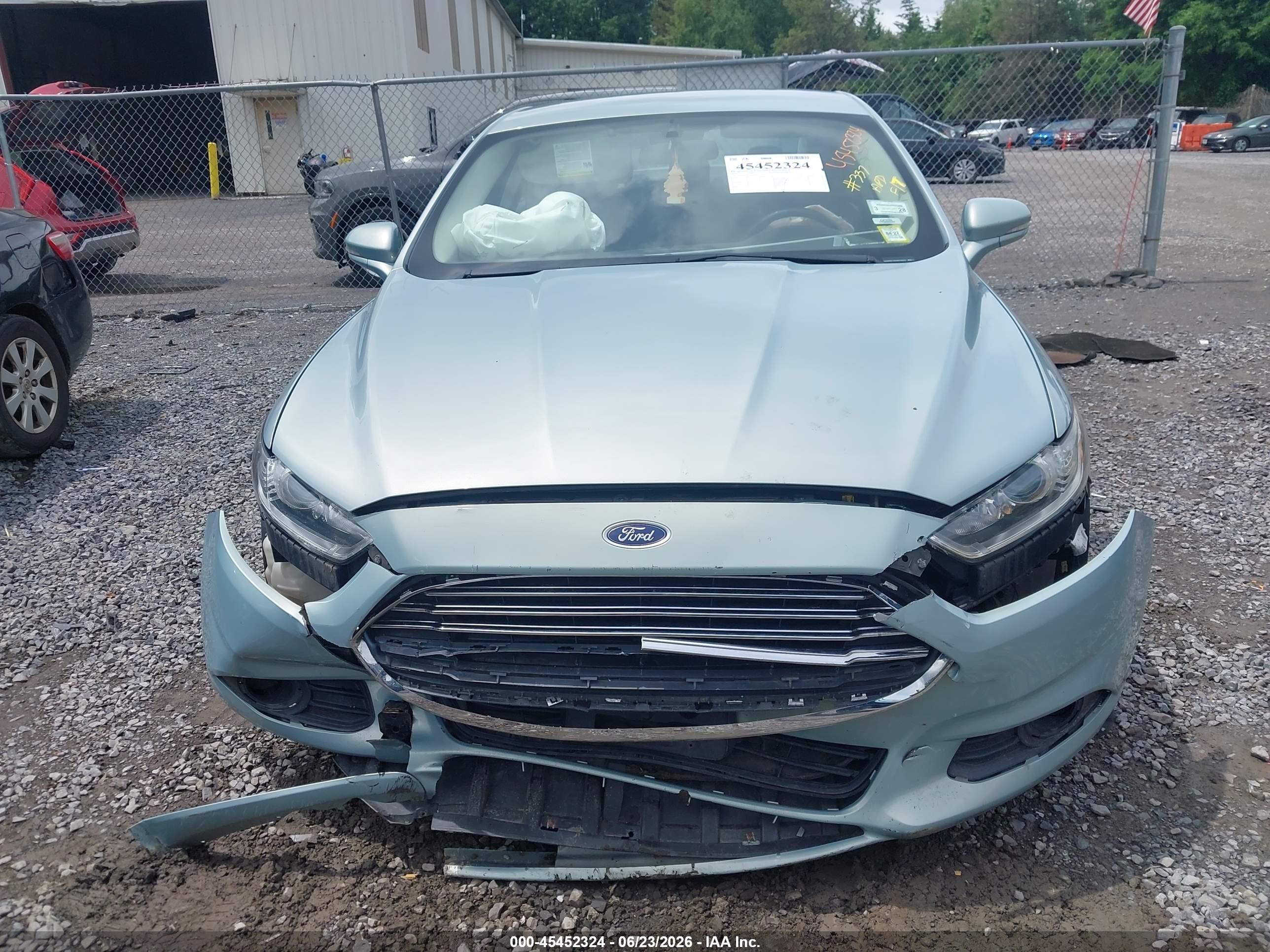 2013 Ford Fusion Hybrid Se Синий vin: 3FA6P0LUXDR270904