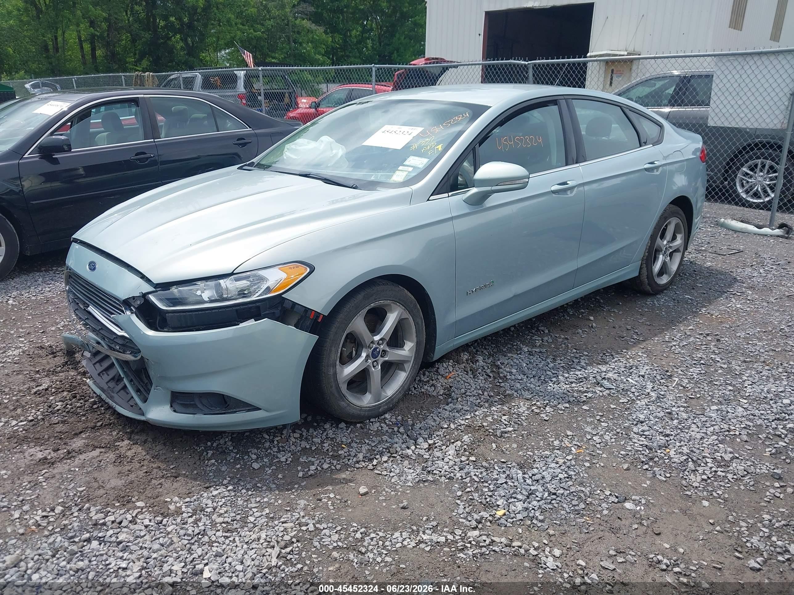 2013 Ford Fusion Hybrid Se Синий vin: 3FA6P0LUXDR270904