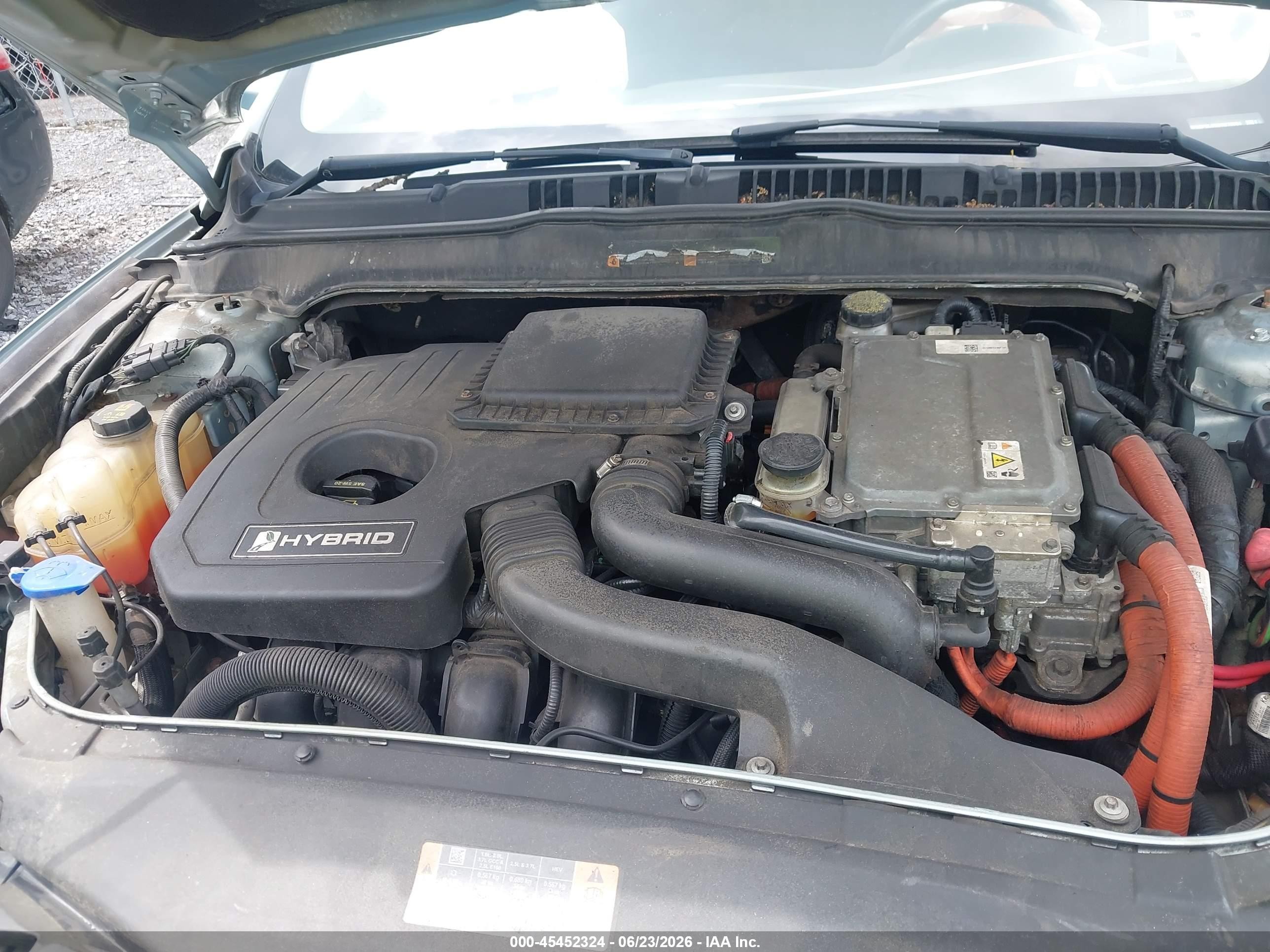 2013 Ford Fusion Hybrid Se Синий vin: 3FA6P0LUXDR270904