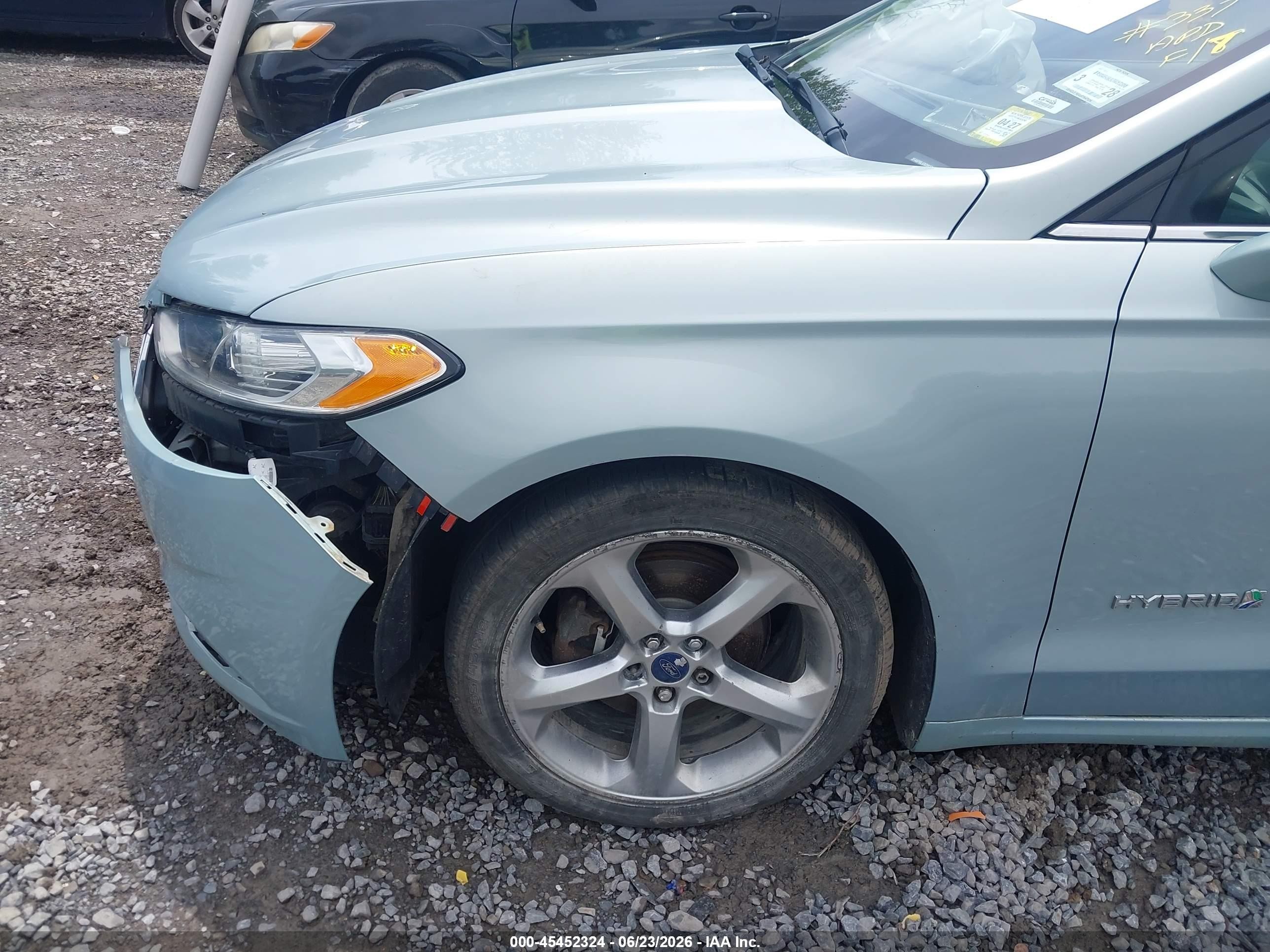 2013 Ford Fusion Hybrid Se Синий vin: 3FA6P0LUXDR270904
