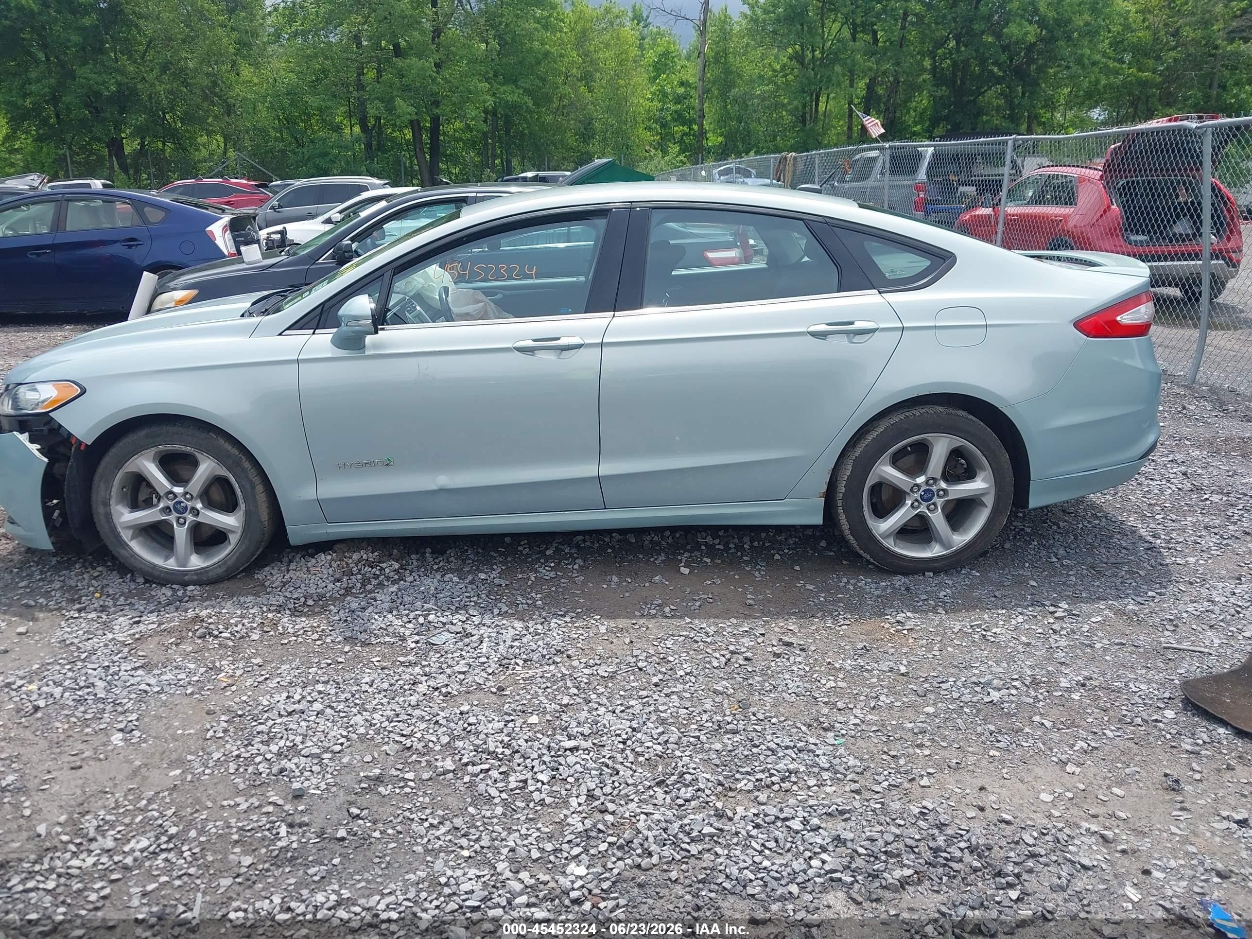 2013 Ford Fusion Hybrid Se Синий vin: 3FA6P0LUXDR270904