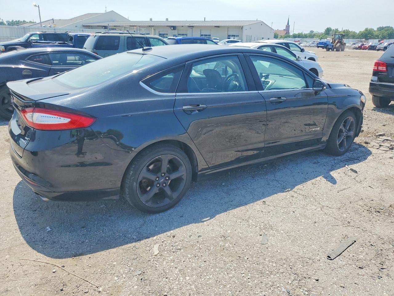 2013 Ford Fusion Se Hybrid Black vin: 3FA6P0LUXDR319700