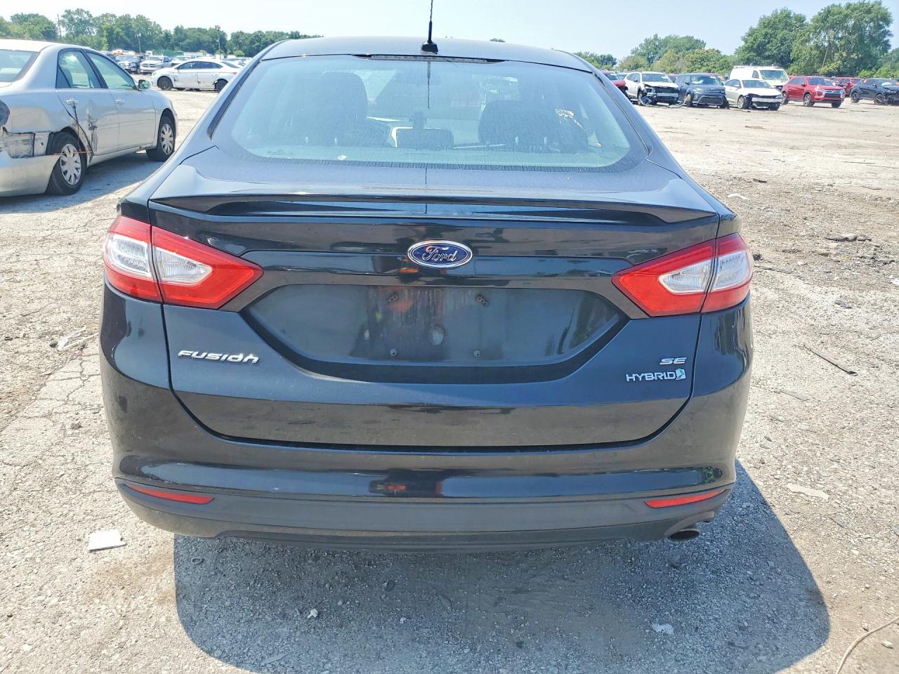 2013 Ford Fusion Se Hybrid Black vin: 3FA6P0LUXDR319700