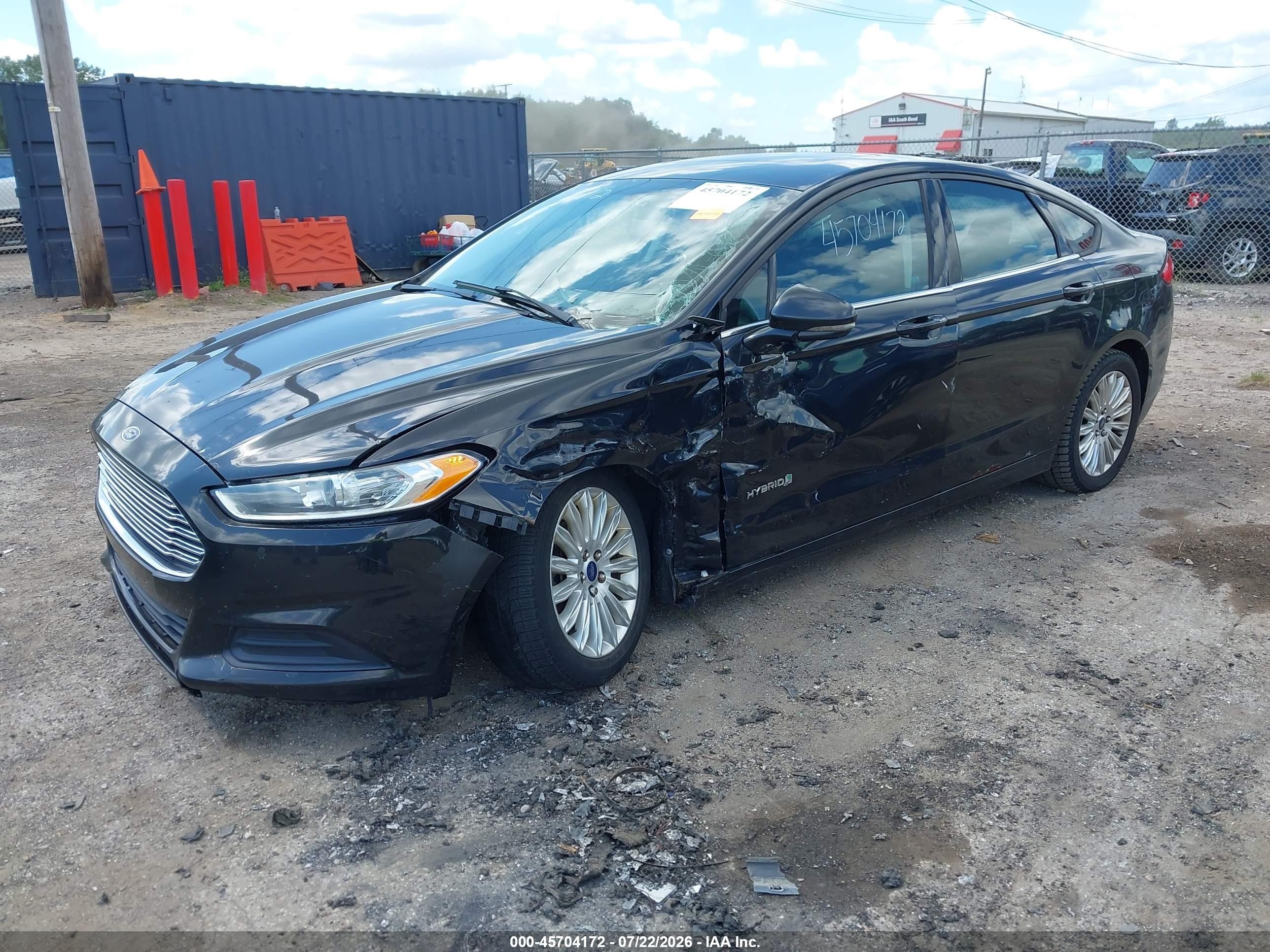 2013 Ford Fusion Hybrid Se Black vin: 3FA6P0LUXDR342362