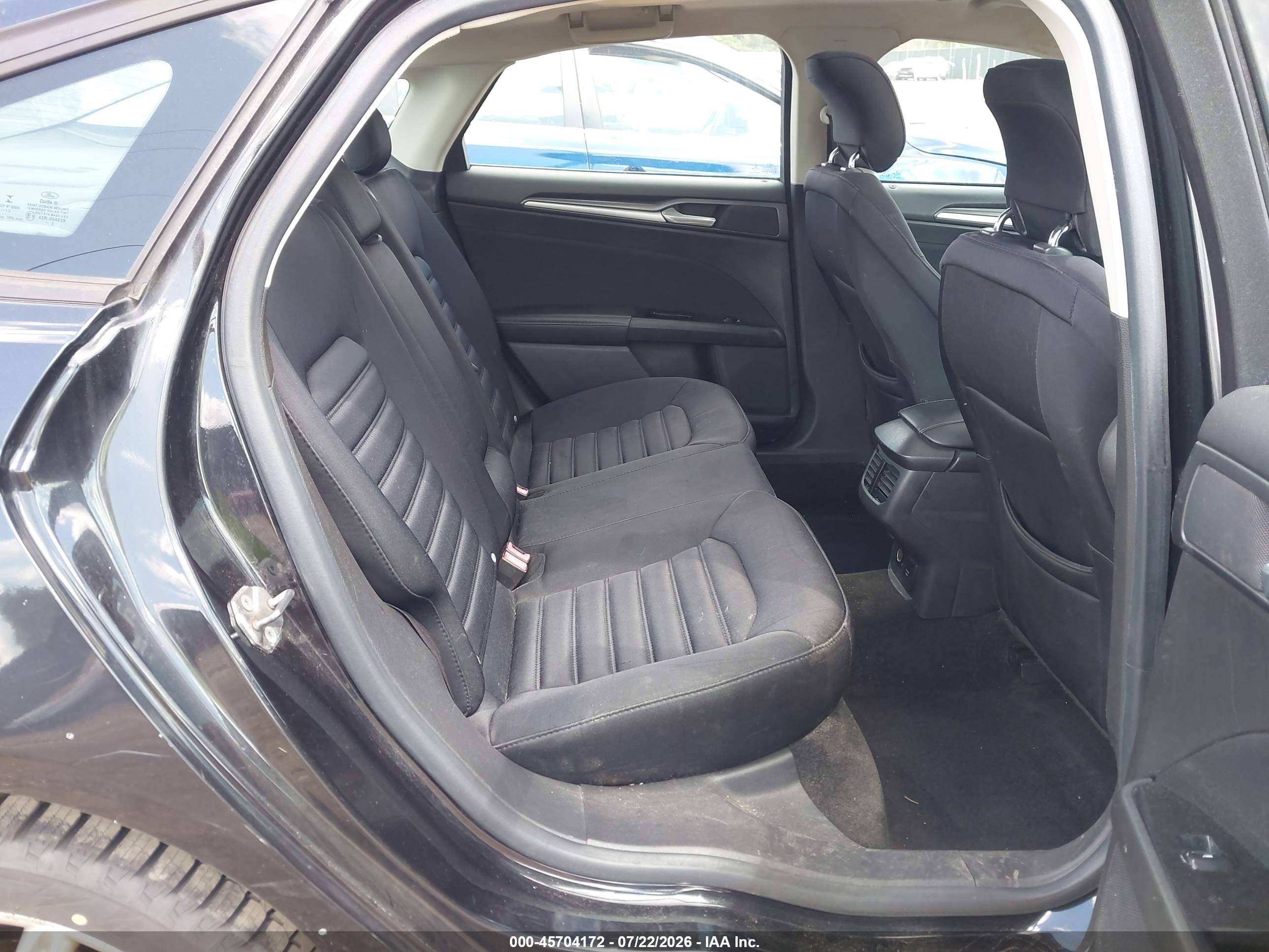 2013 Ford Fusion Hybrid Se Black vin: 3FA6P0LUXDR342362