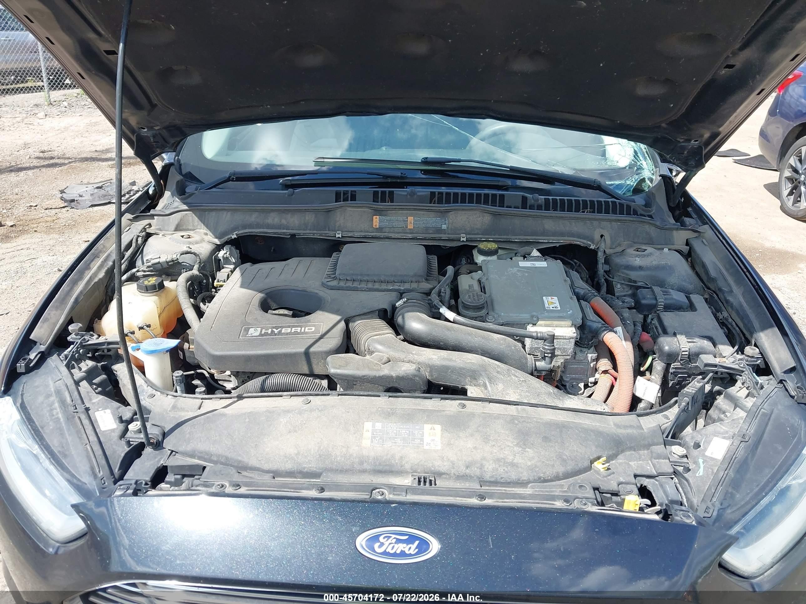 2013 Ford Fusion Hybrid Se Black vin: 3FA6P0LUXDR342362