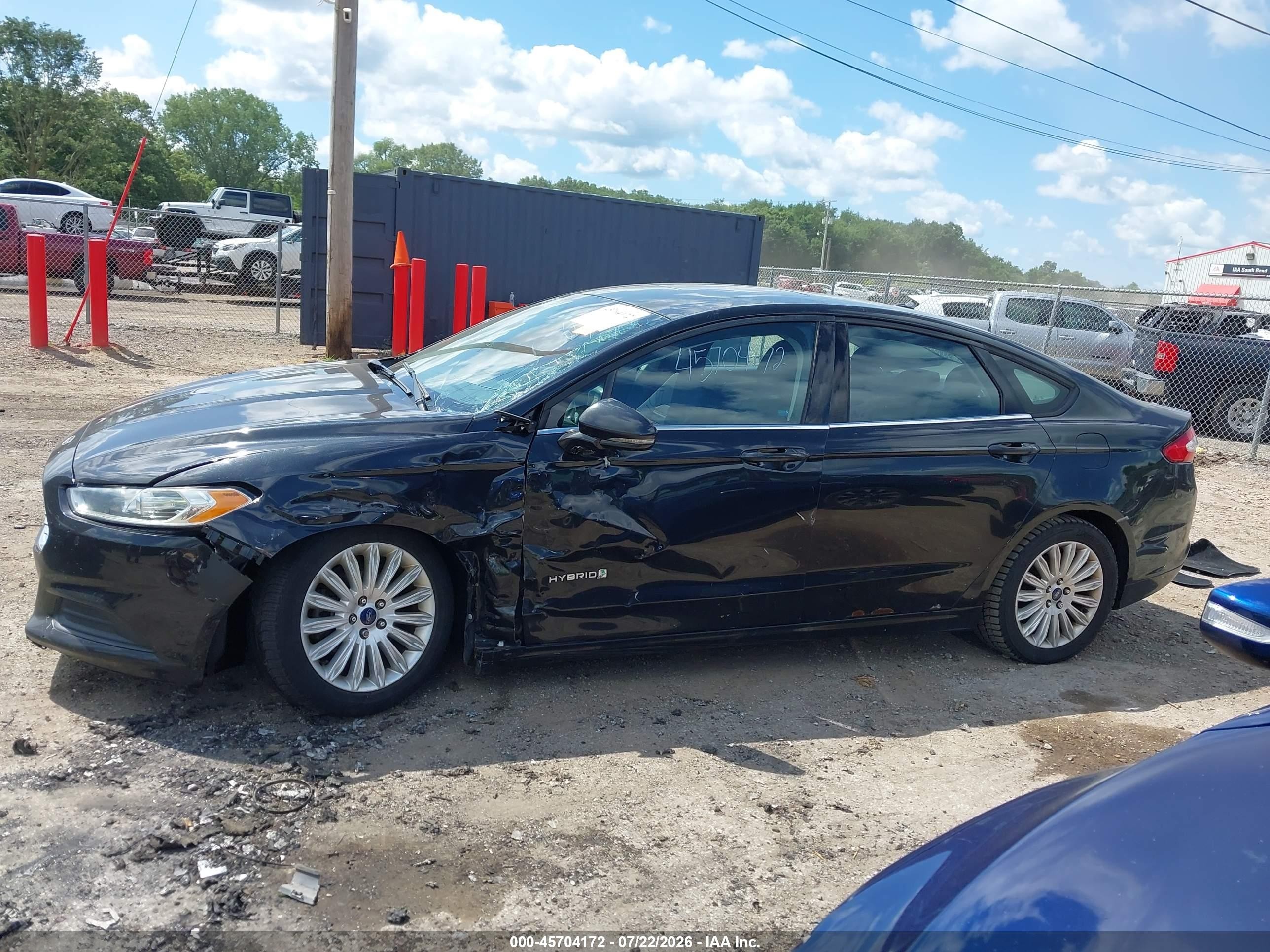2013 Ford Fusion Hybrid Se Black vin: 3FA6P0LUXDR342362