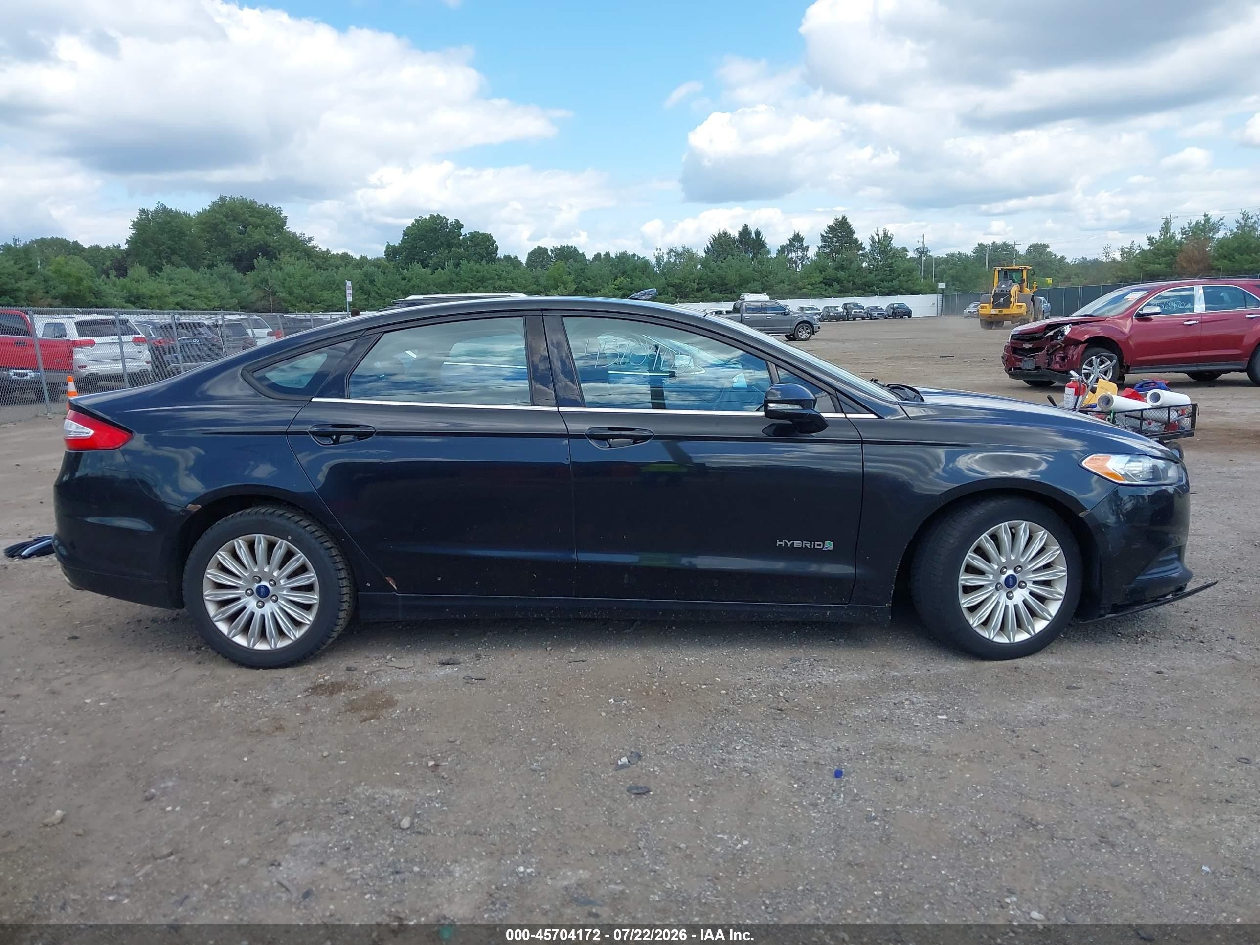 2013 Ford Fusion Hybrid Se Black vin: 3FA6P0LUXDR342362