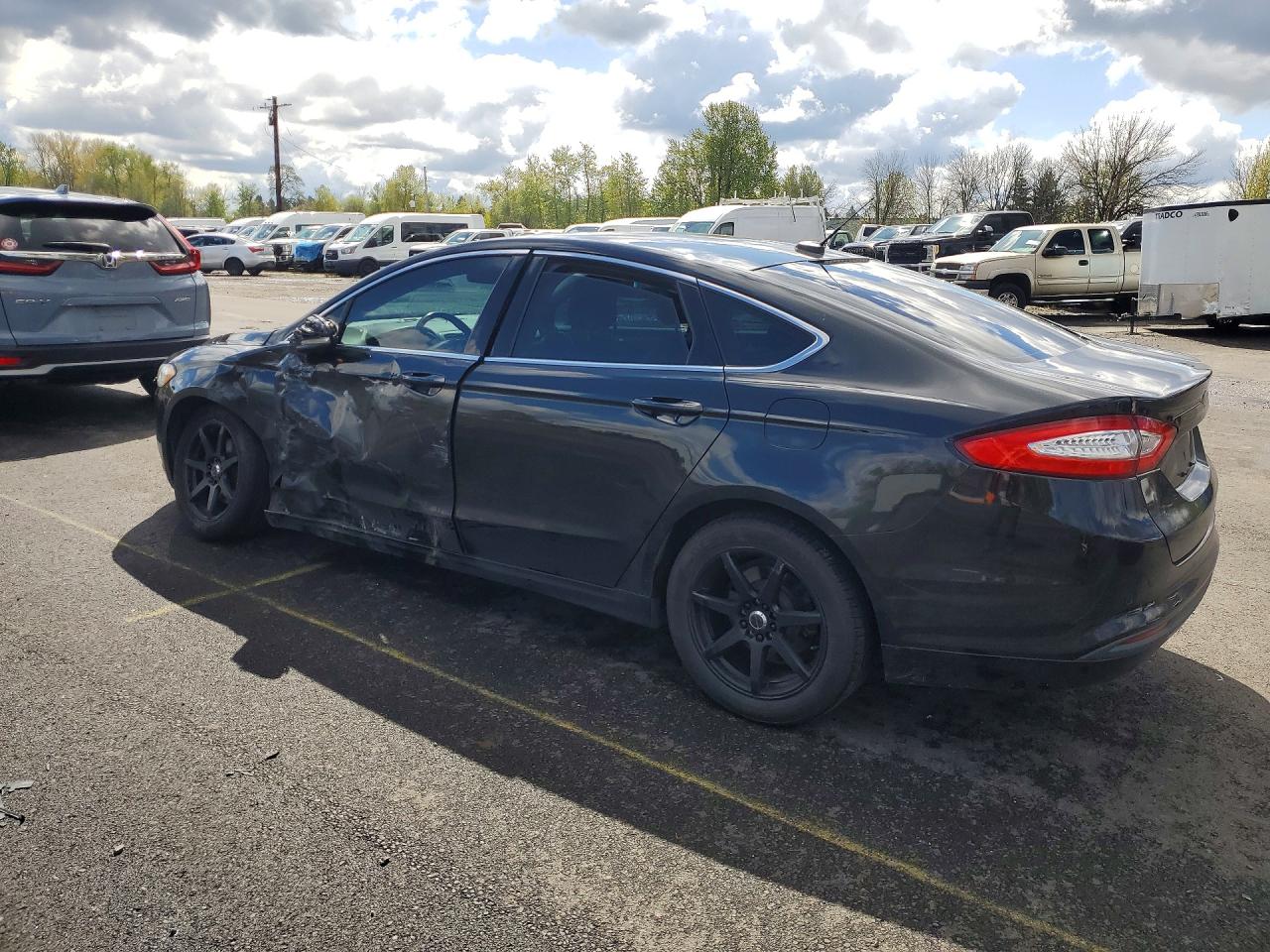 2013 Ford Fusion Se Hybrid Black vin: 3FA6P0LUXDR380089