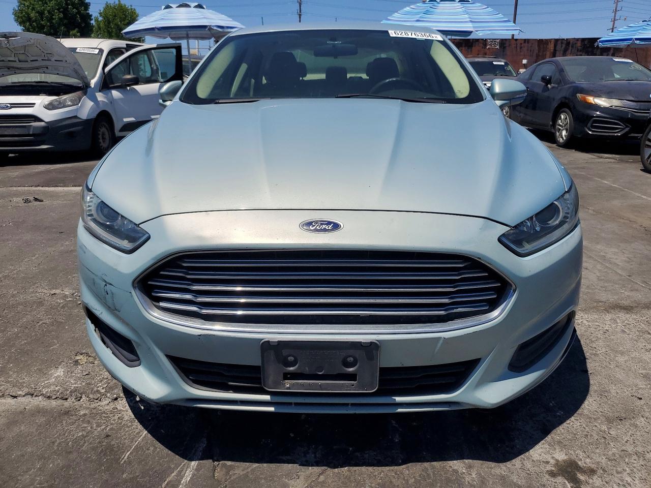 2014 Ford Fusion Se Hybrid Blue vin: 3FA6P0LUXER179326