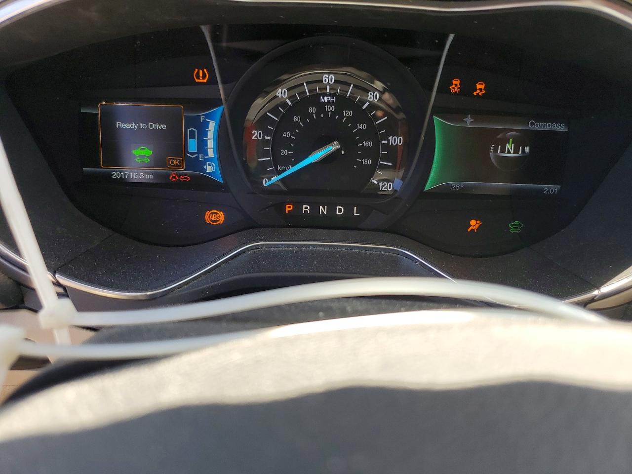 2014 Ford Fusion Se Hybrid Blue vin: 3FA6P0LUXER179326