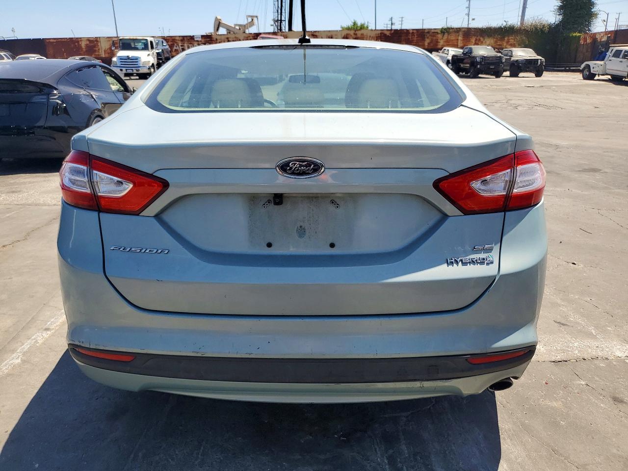 2014 Ford Fusion Se Hybrid Blue vin: 3FA6P0LUXER179326