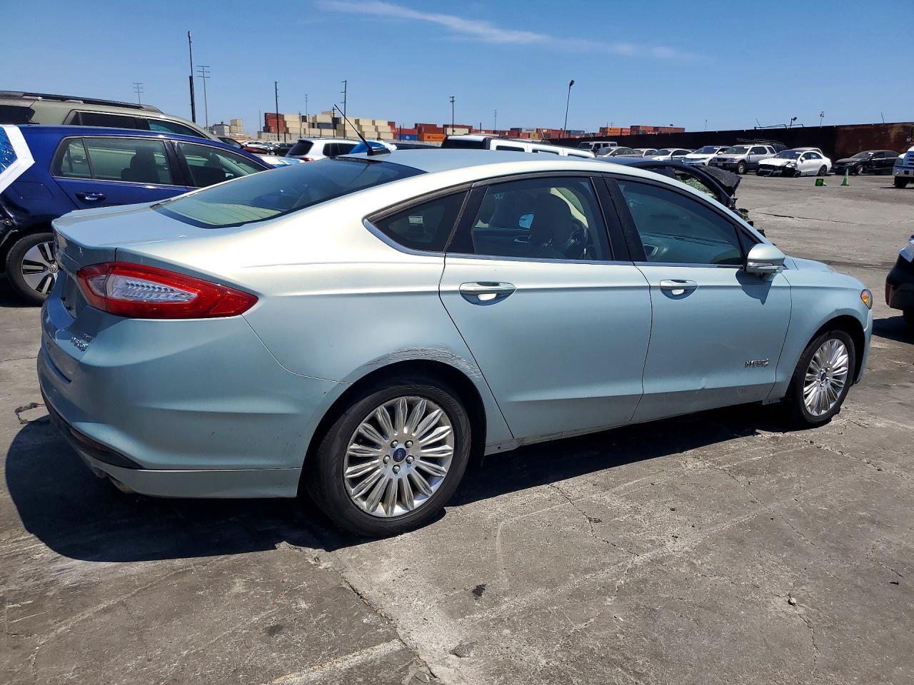 2014 Ford Fusion Se Hybrid Blue vin: 3FA6P0LUXER179326