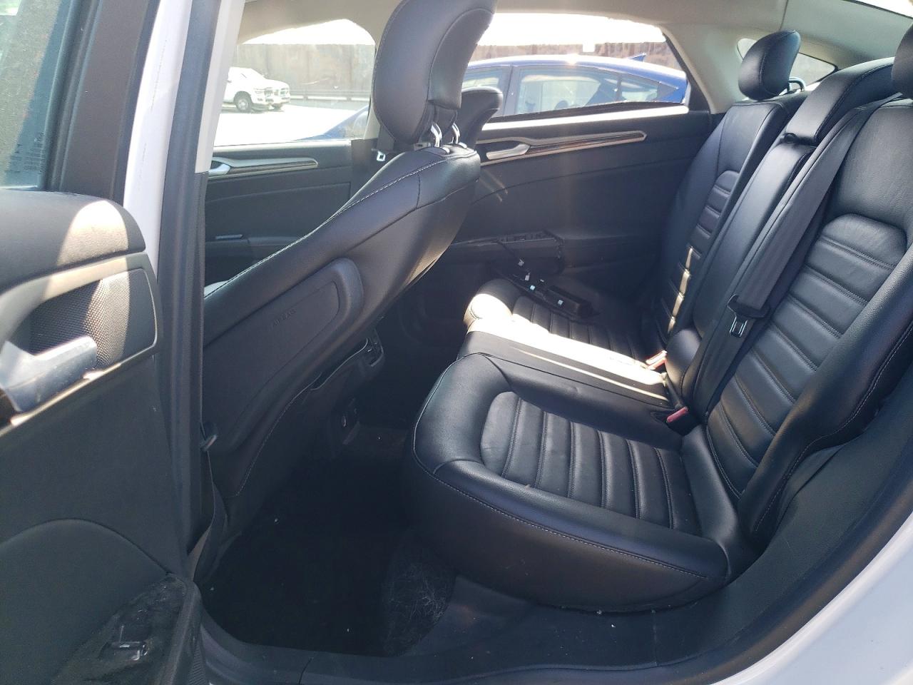 2014 Ford Fusion Se Hybrid White vin: 3FA6P0LUXER192173
