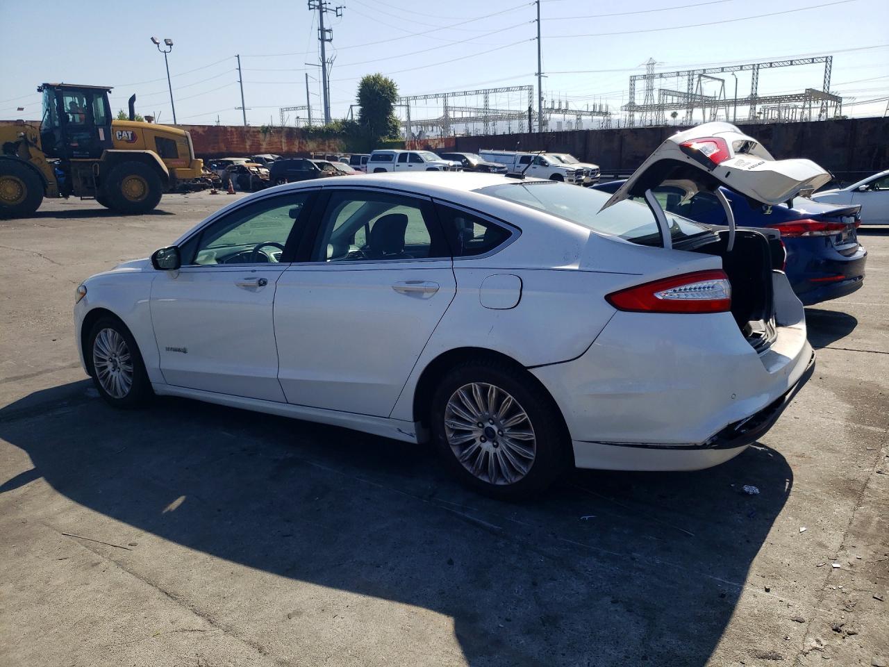 2014 Ford Fusion Se Hybrid White vin: 3FA6P0LUXER192173
