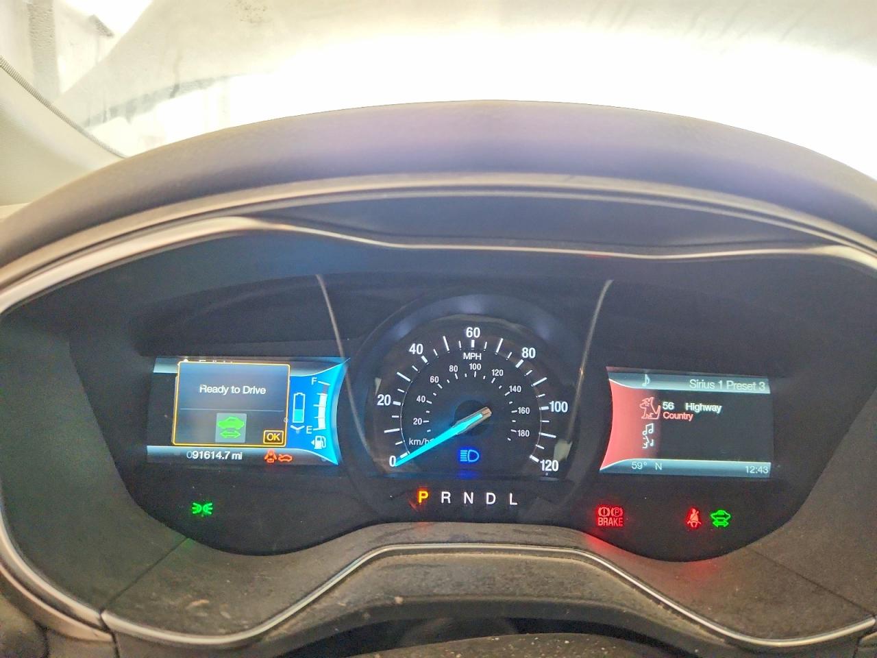 2014 Ford Fusion Hybrid Silver vin: 3FA6P0LUXER247494