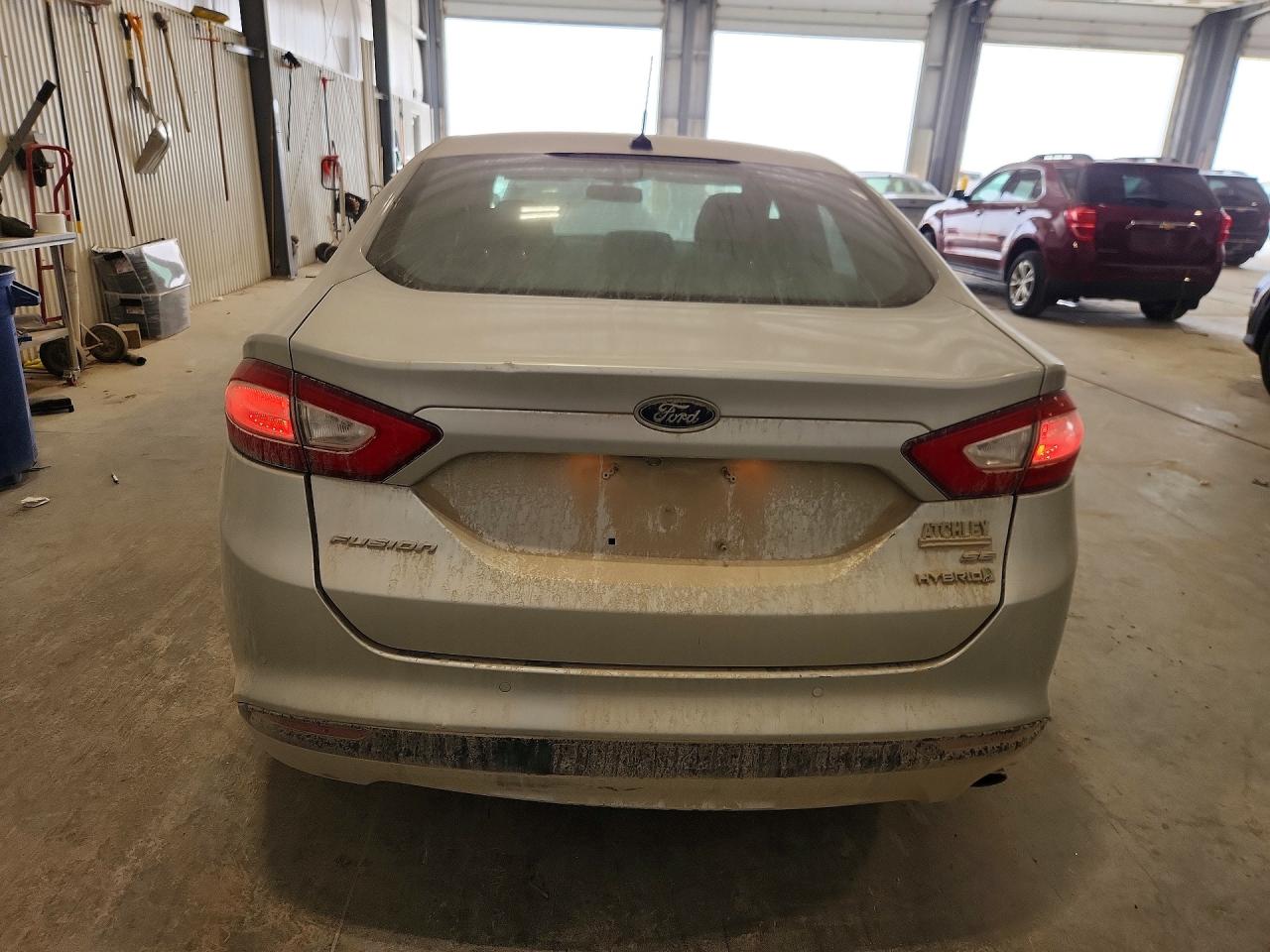 2014 Ford Fusion Hybrid Silver vin: 3FA6P0LUXER247494
