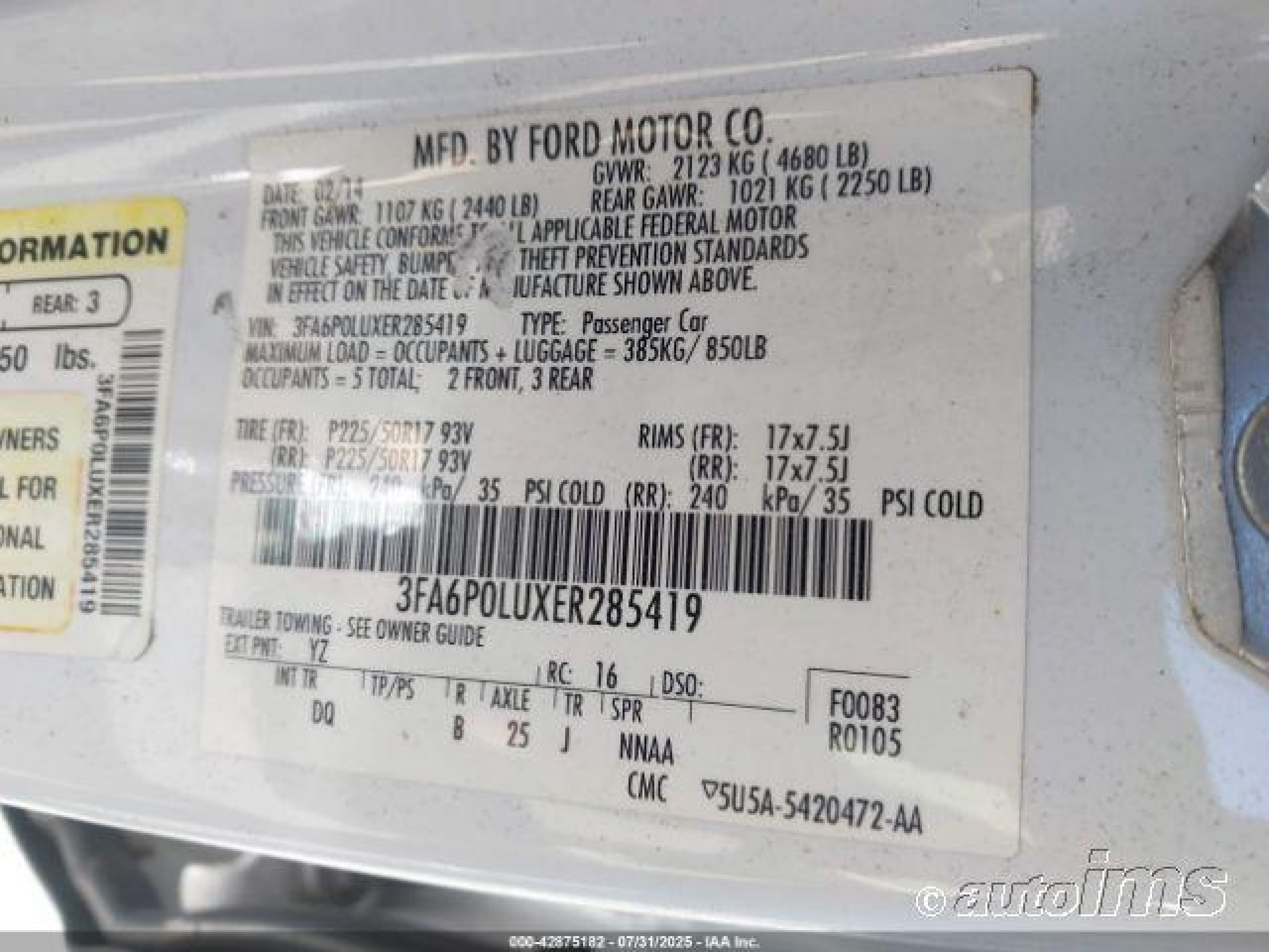 2014 Ford Fusion Hybrid Se vin: 3FA6P0LUXER285419