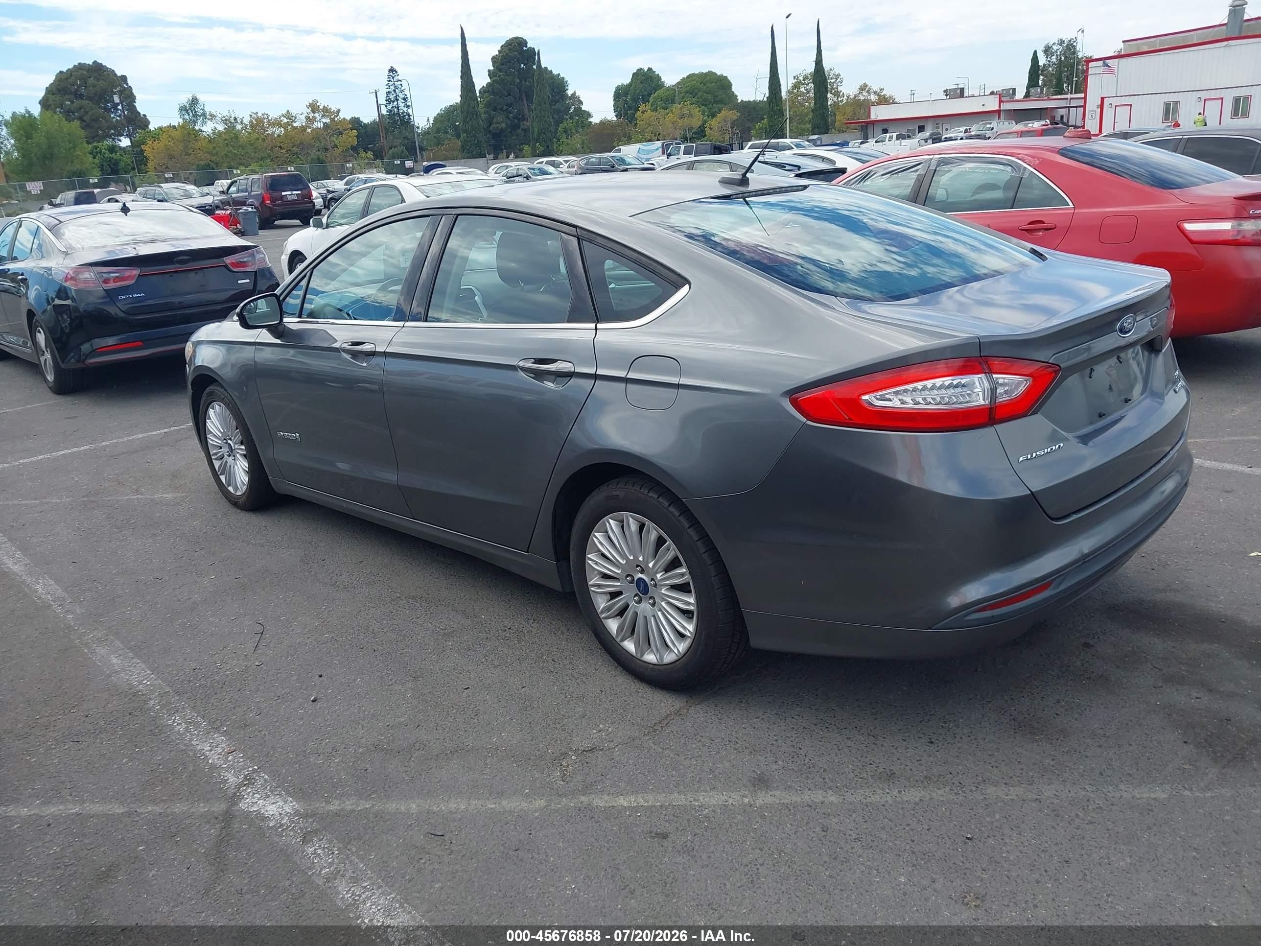 2014 Ford Fusion Hybrid Se Gray vin: 3FA6P0LUXER366324