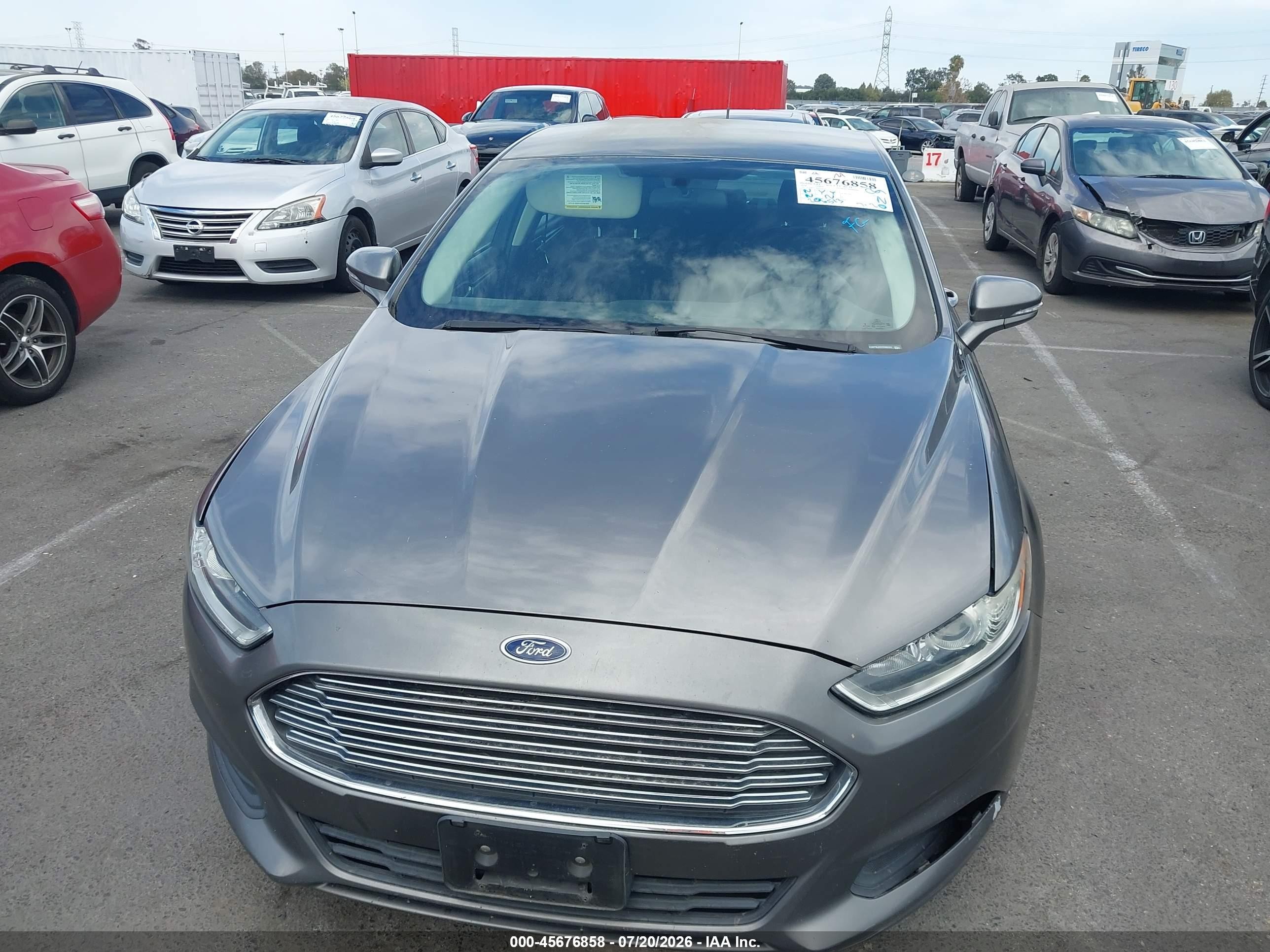 2014 Ford Fusion Hybrid Se Gray vin: 3FA6P0LUXER366324